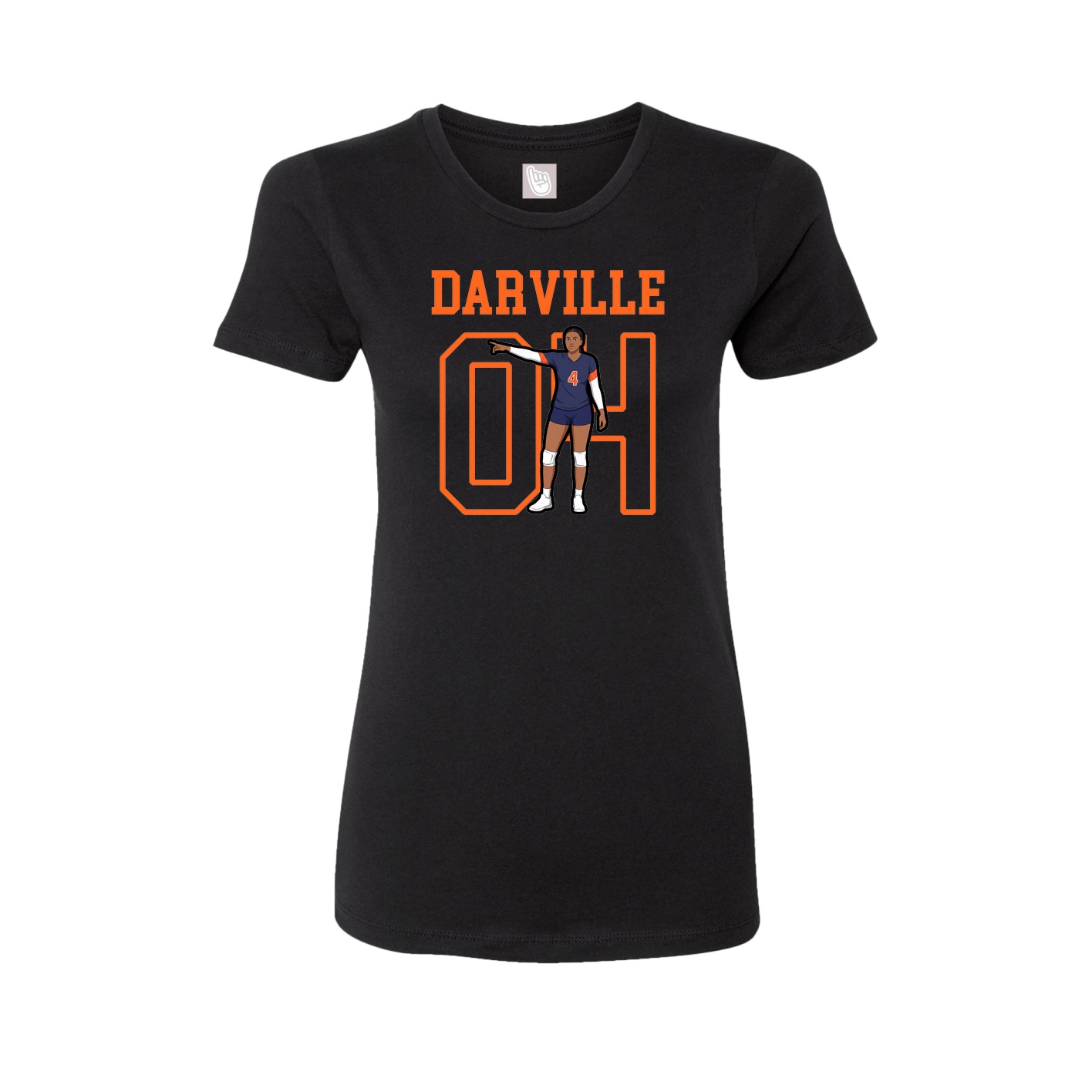 Fitted Women's Tee — Shirsey in Black