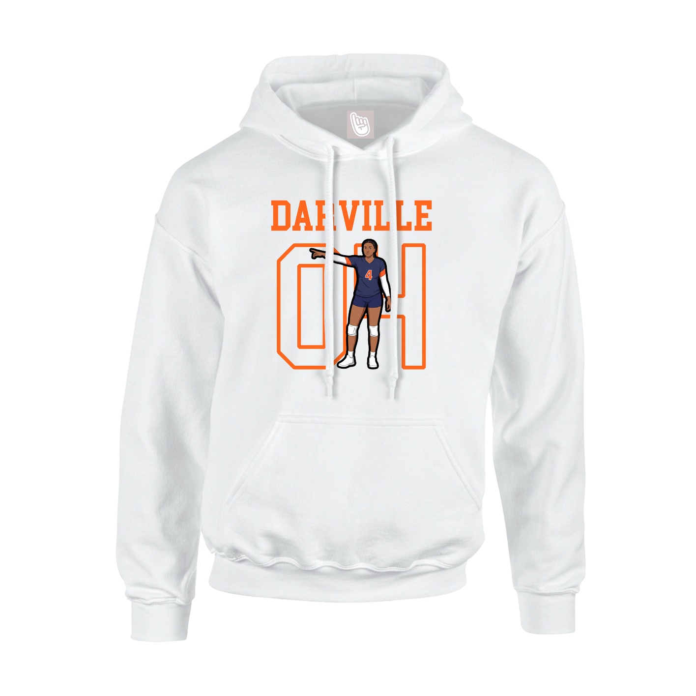 Hoodie — Shirsey in White