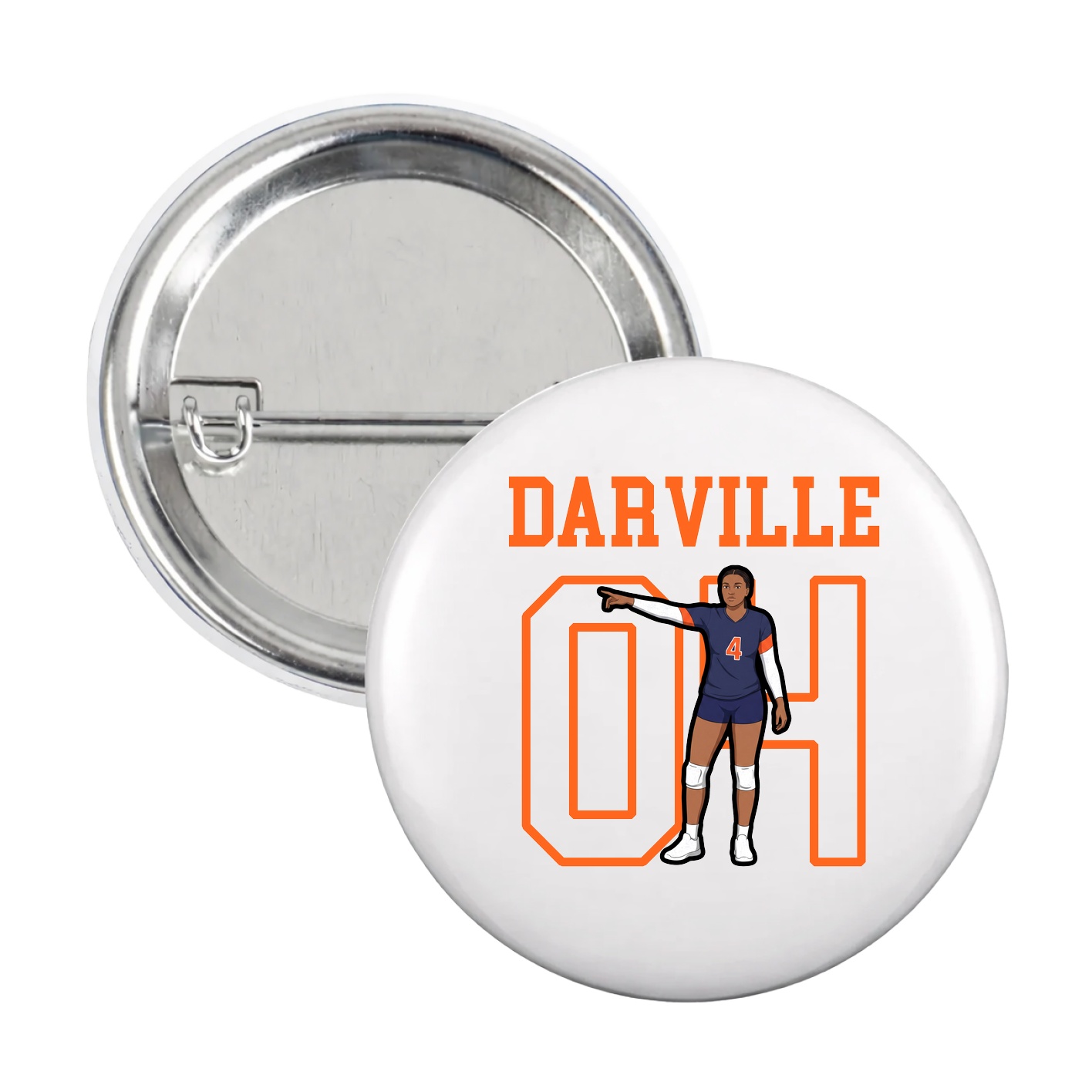 Game Day Button — Shirsey in White