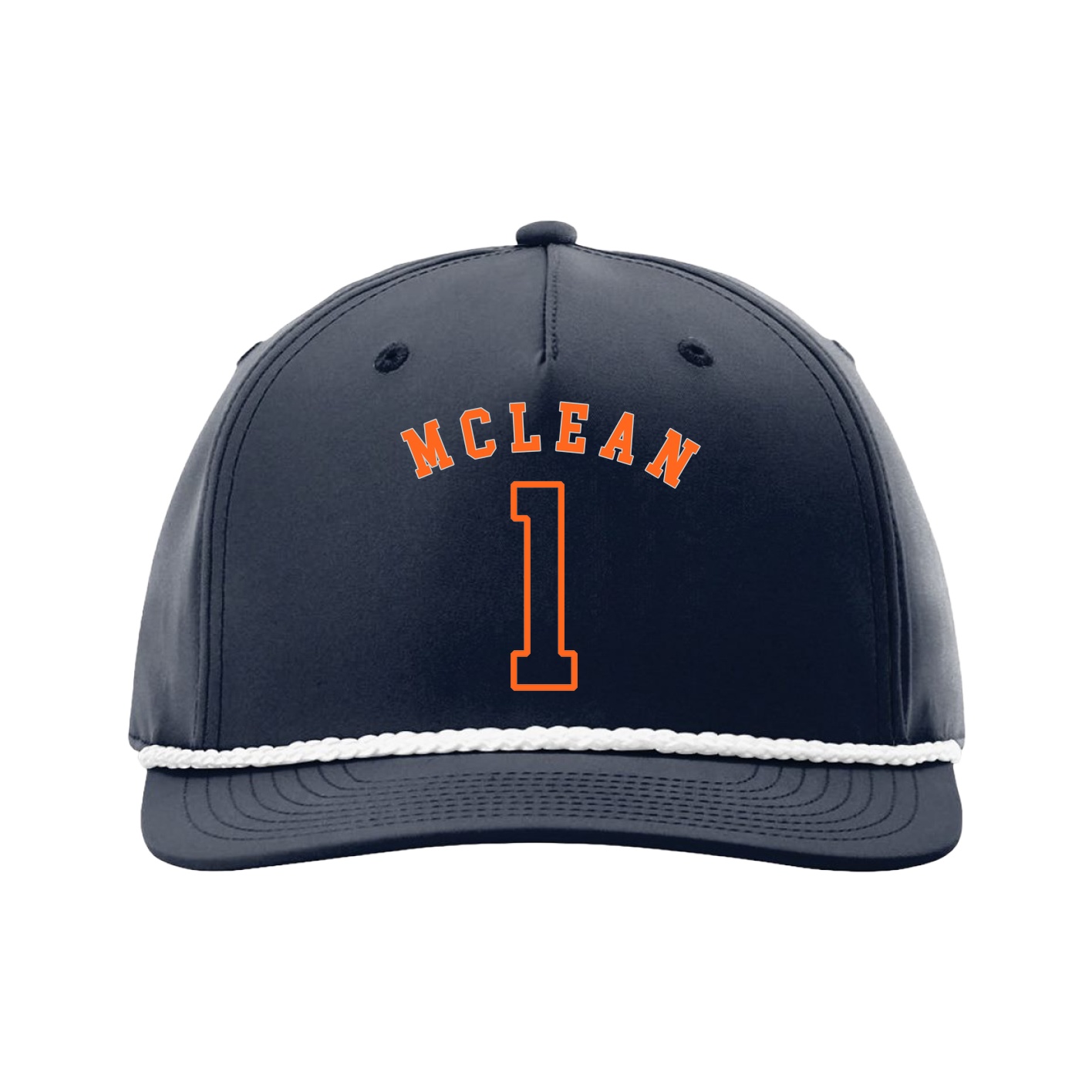 Five-Panel Classic Rope Cap — Shirsey Arch in Navy