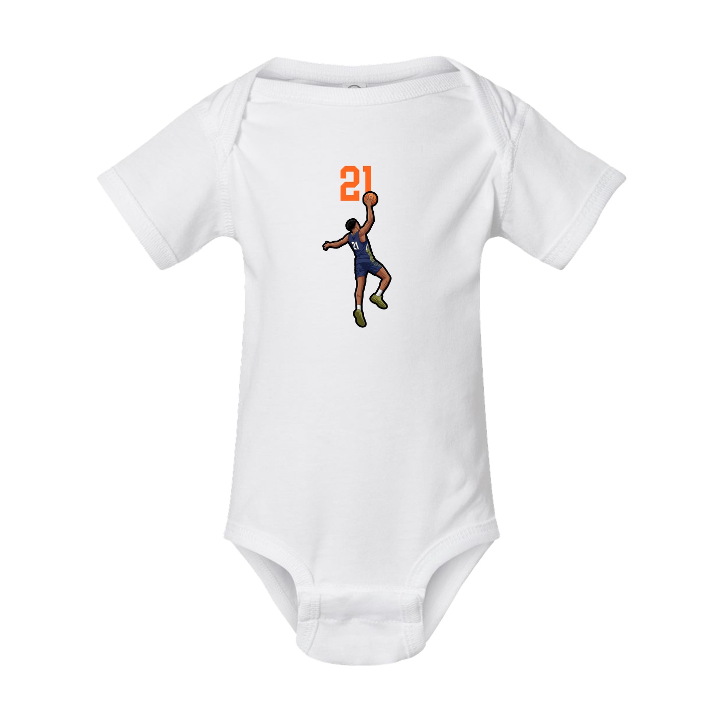 Baby Onesie — Number Top in White
