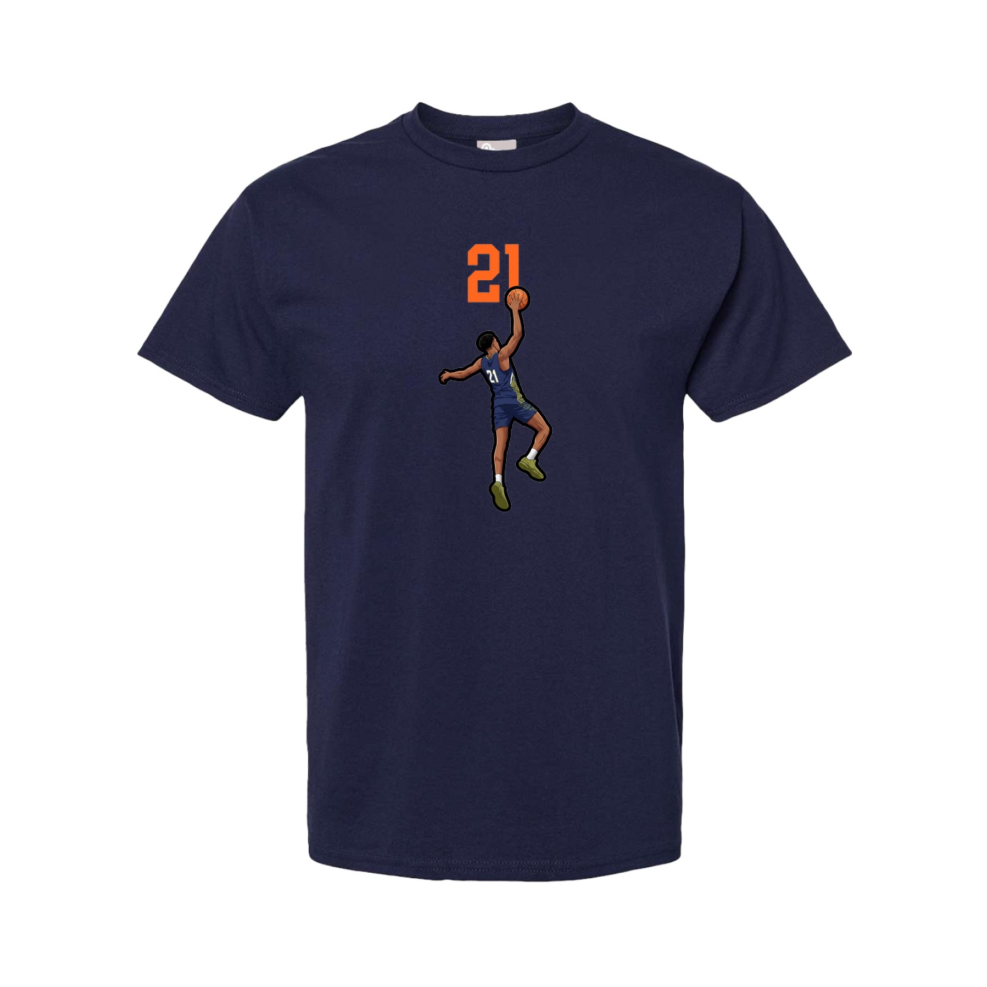 Youth Tee — Number Top in Navy