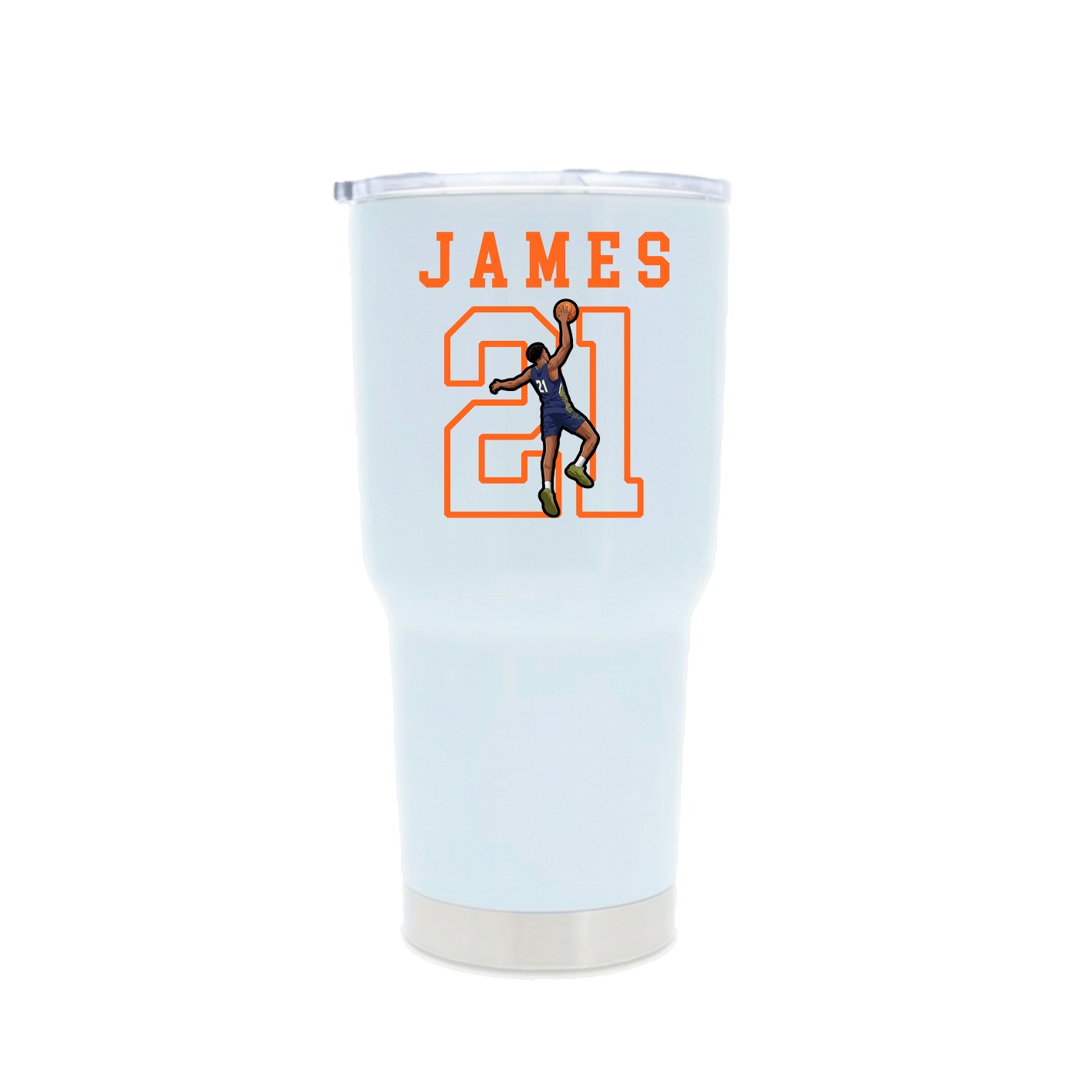 30oz Stainless Steel Tumbler — Shirsey in White