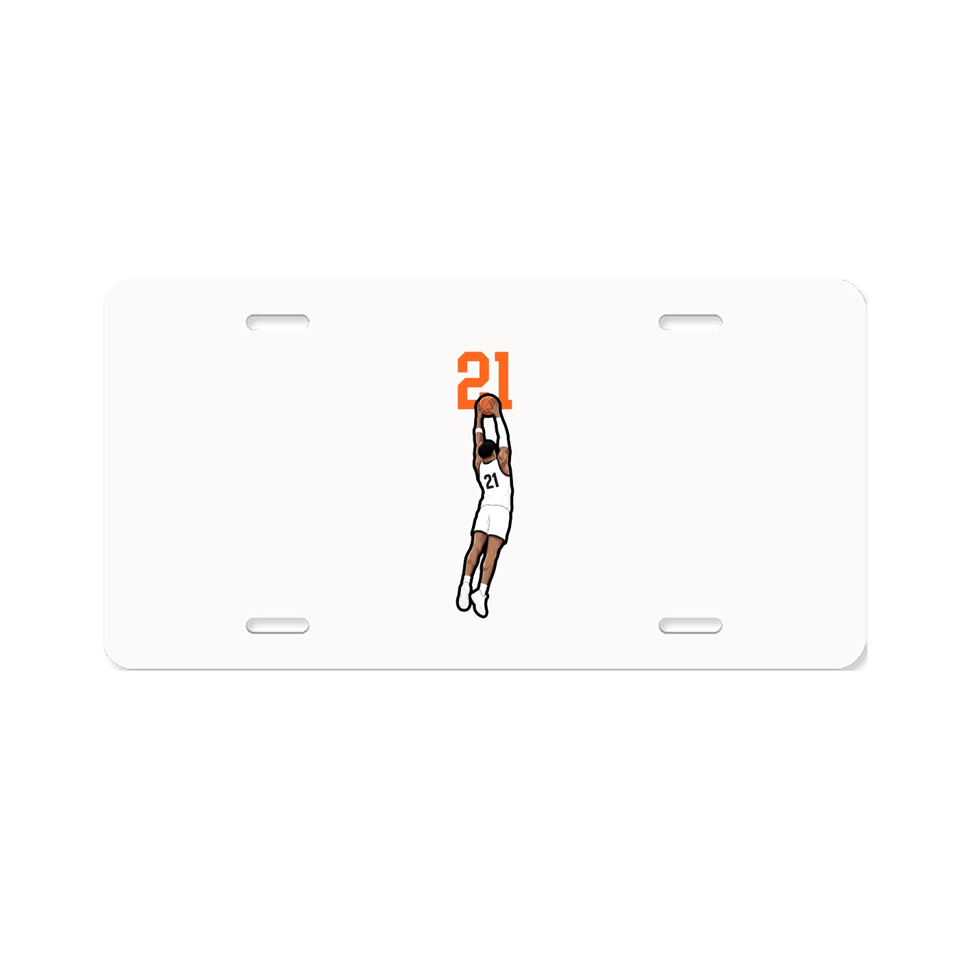 License Plate — Number Top in Classic