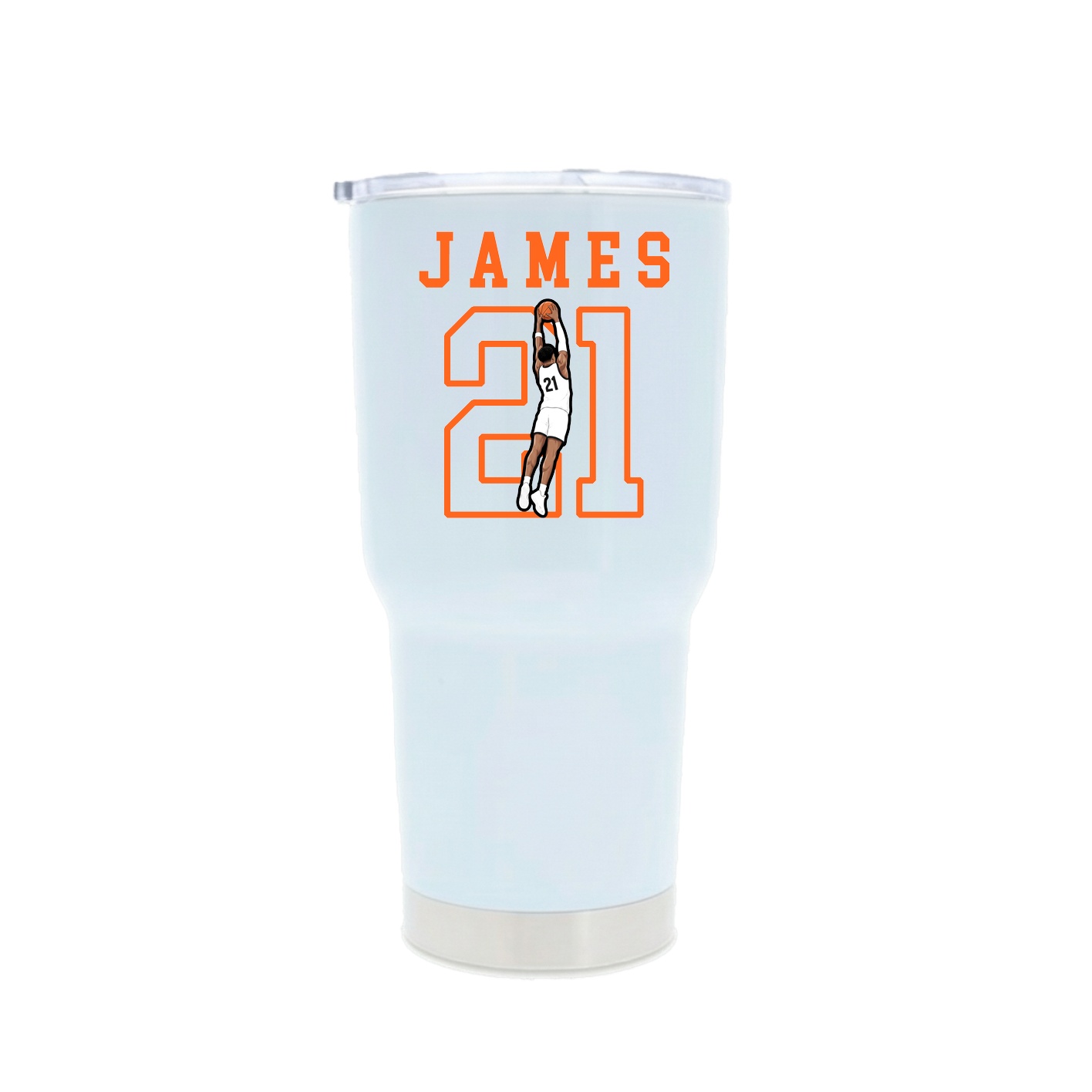 30oz Stainless Steel Tumbler — Shirsey in White