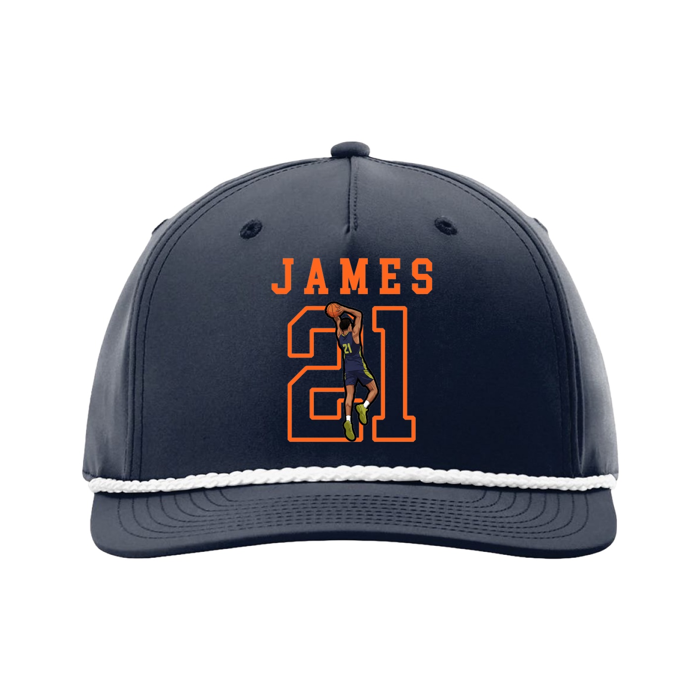 Five-Panel Classic Rope Cap — Shirsey in Navy