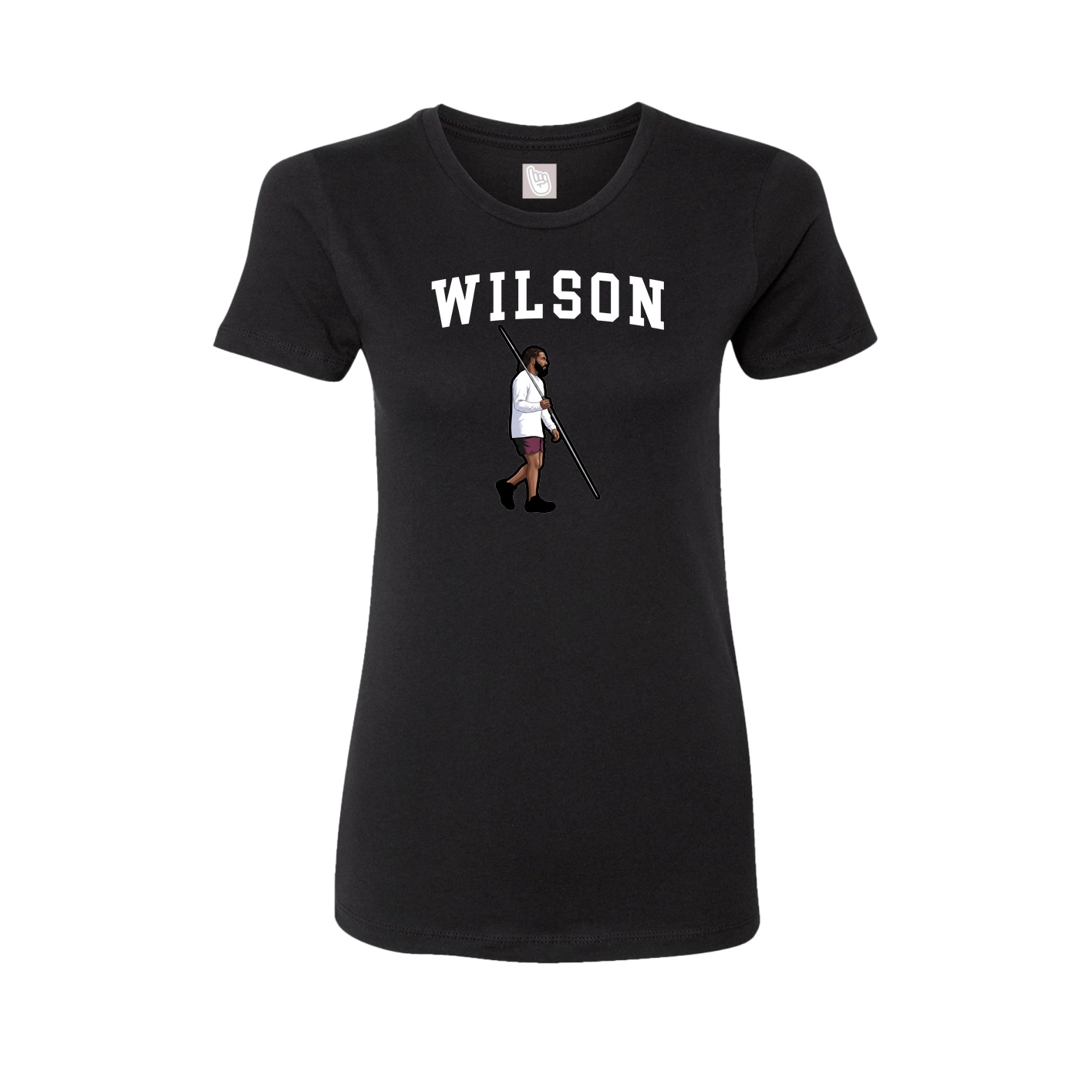 Fitted Women's Tee — Shirsey in Black