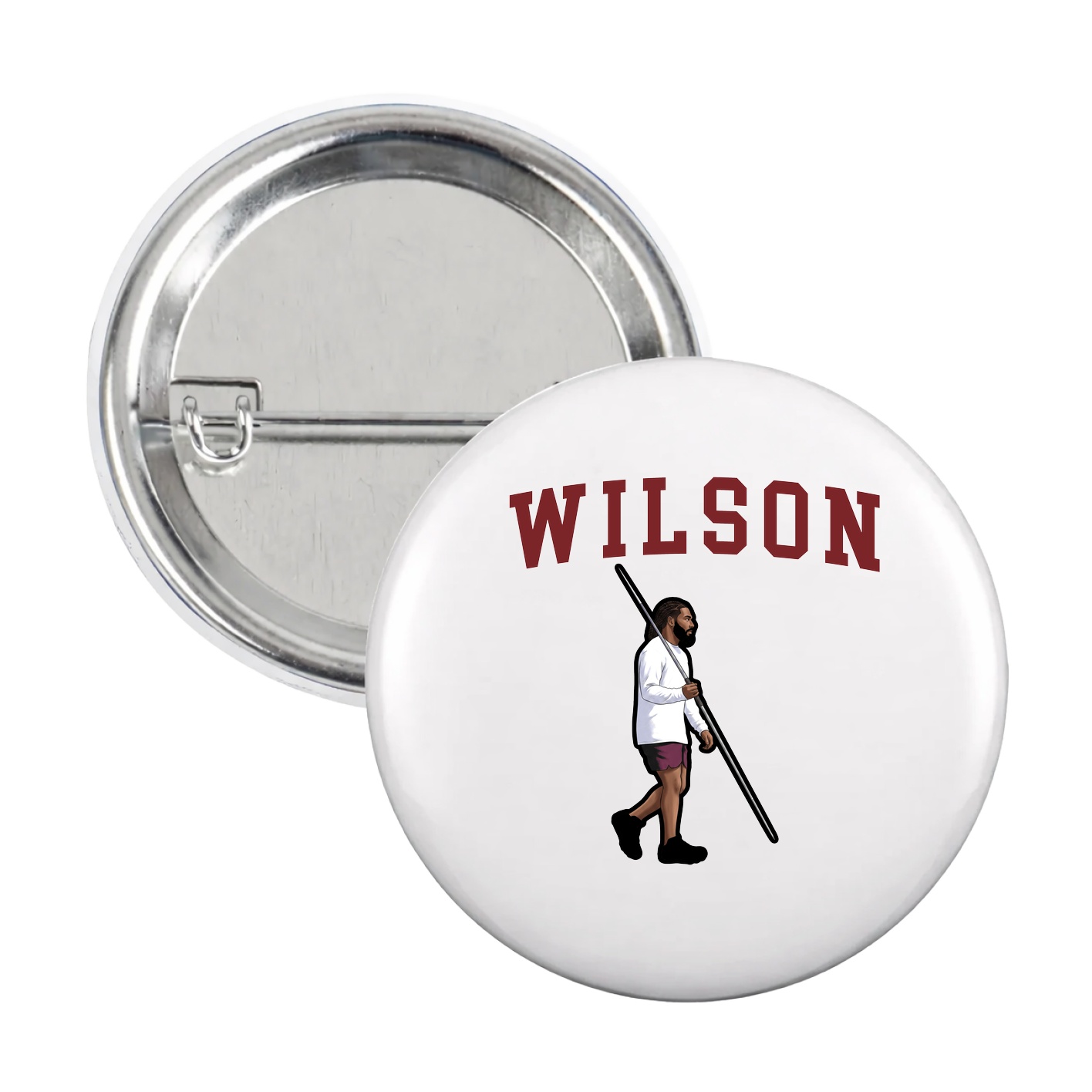 Game Day Button — Shirsey in White