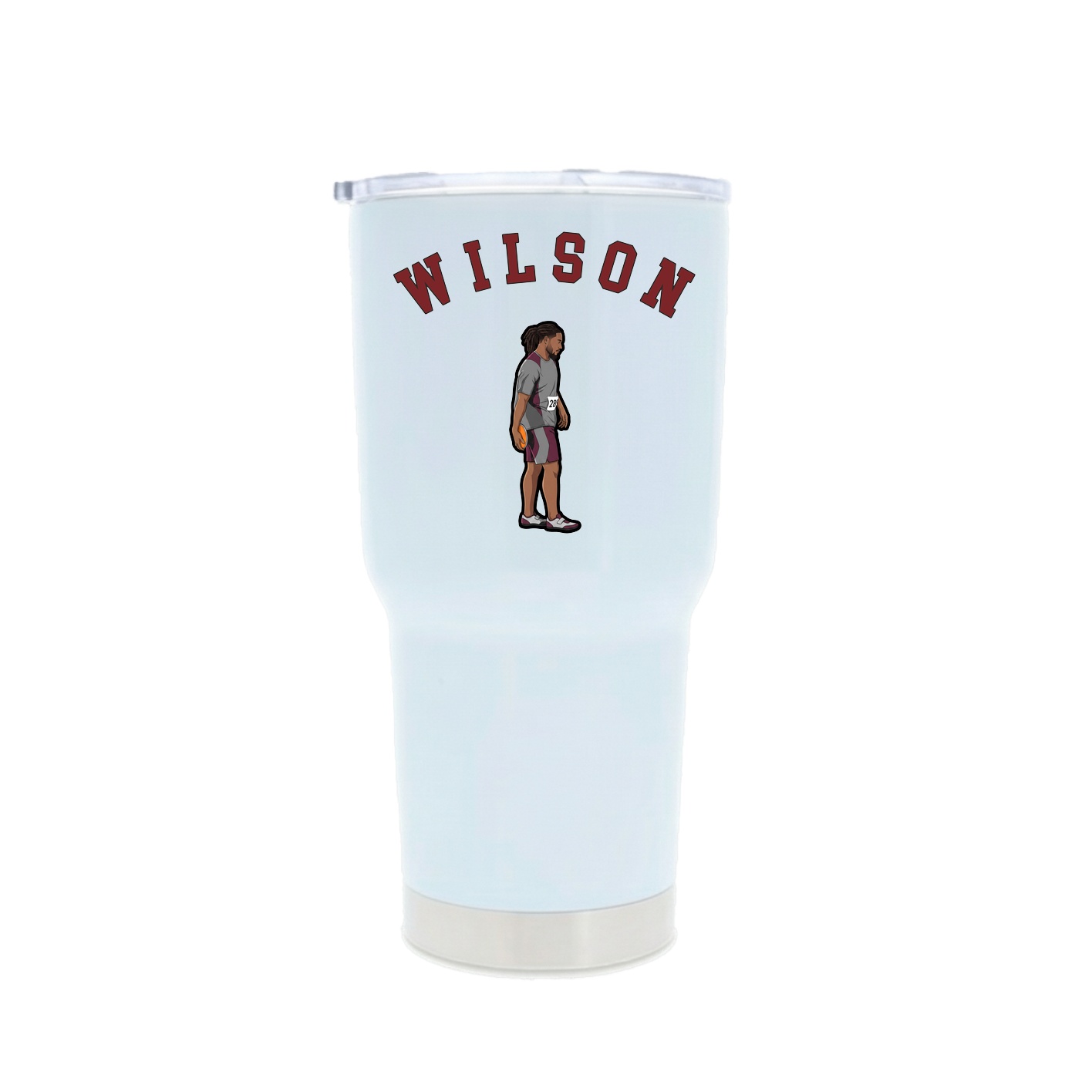 30oz Stainless Steel Tumbler — Shirsey Arch in White