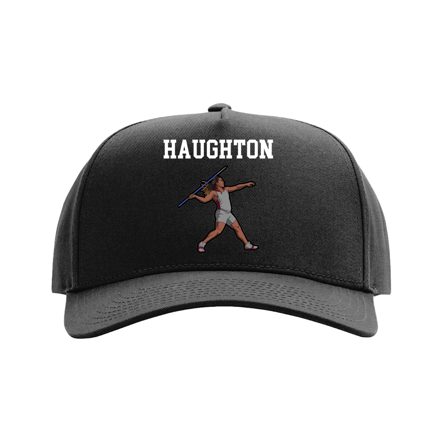 Full Fabric Five-Panel Champ Cap — Shirsey in Black