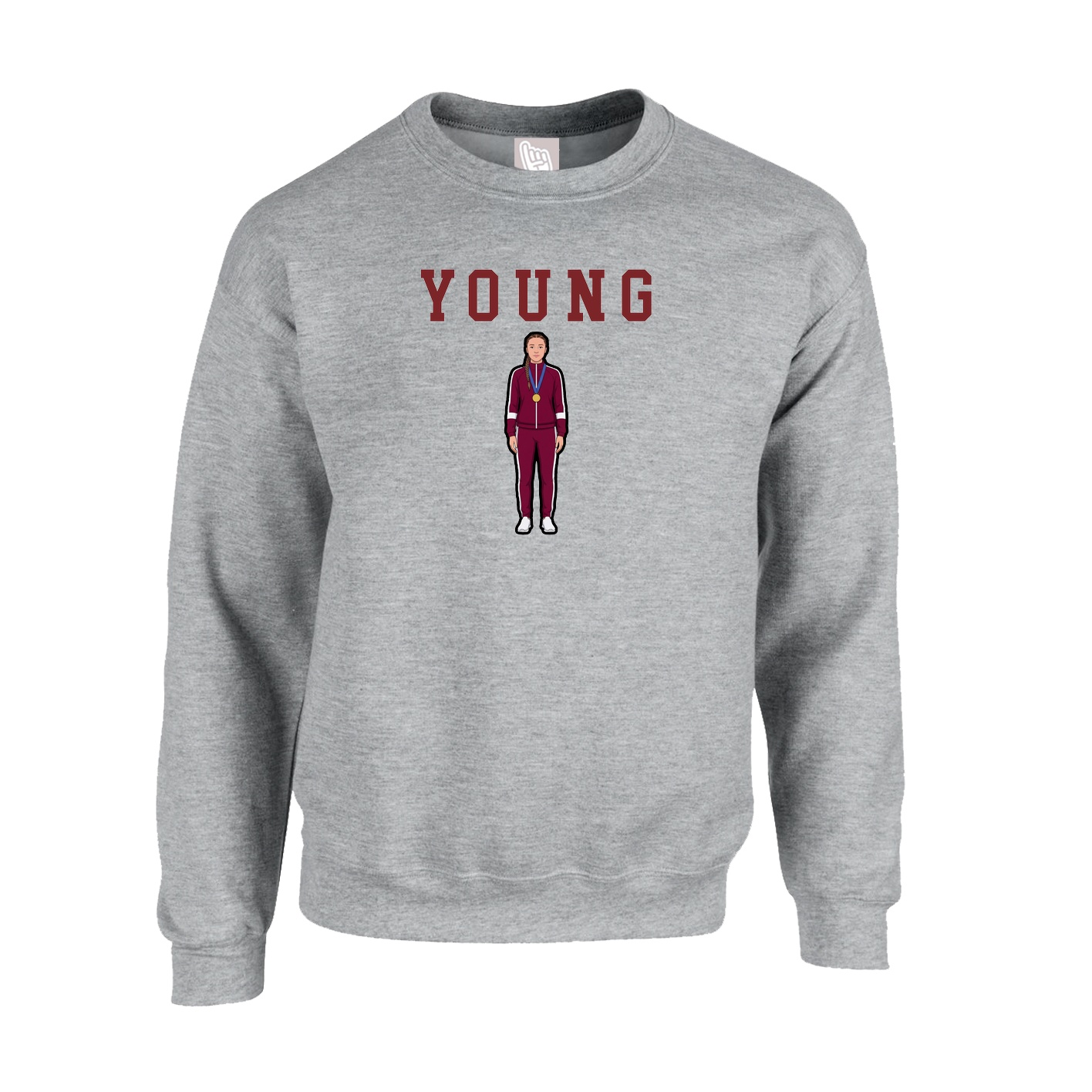 Fleece Crew — Shirsey in Grey