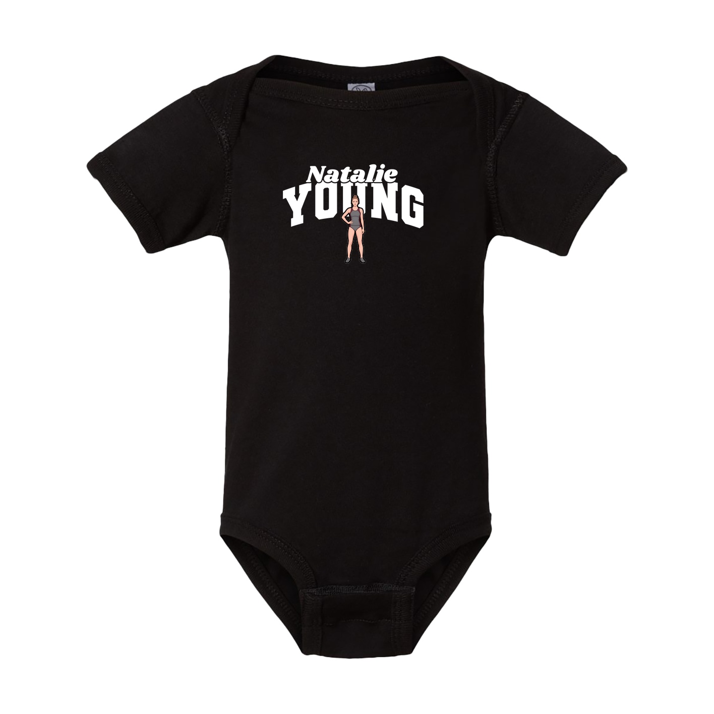 Baby Onesie — Signature Arch in Black