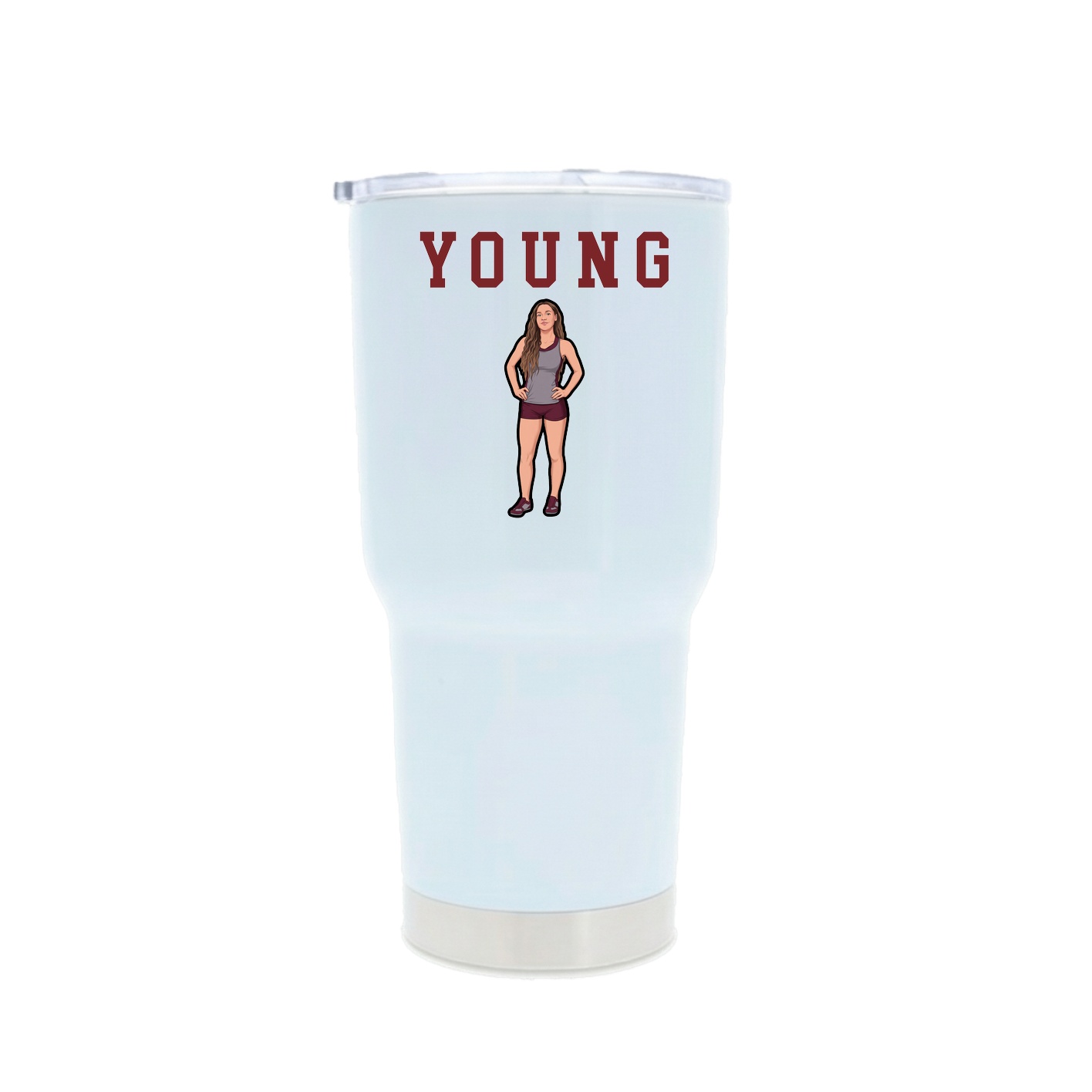 30oz Stainless Steel Tumbler — Shirsey in White