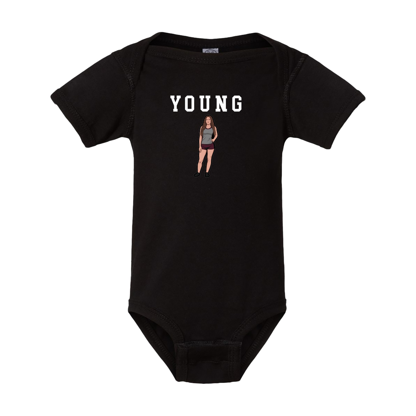 Baby Onesie — Shirsey in Black