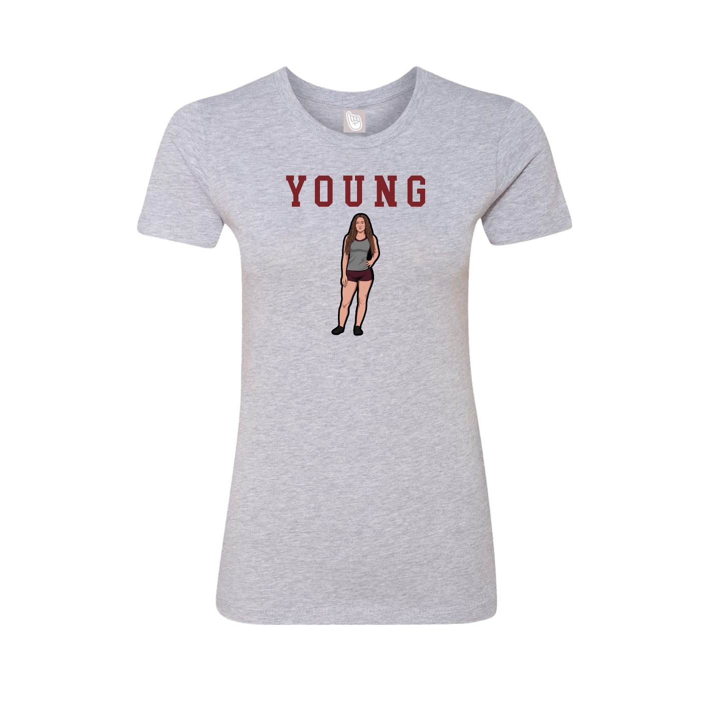 Fitted Women's Tee — Shirsey in Grey