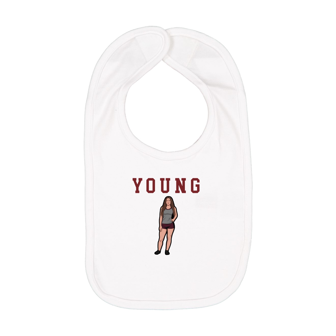 Infant Bib — Shirsey in White