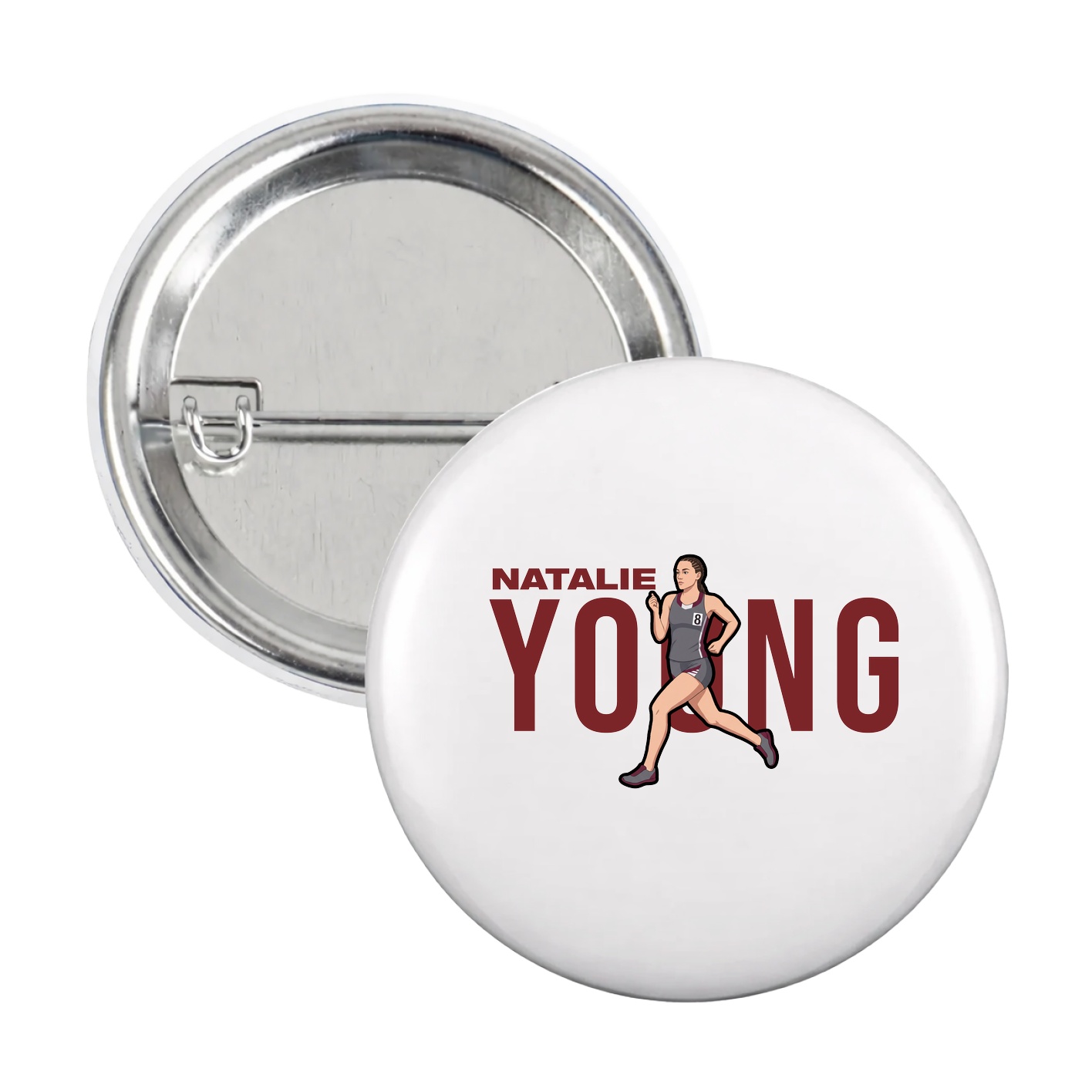 Game Day Button — Player Name in White