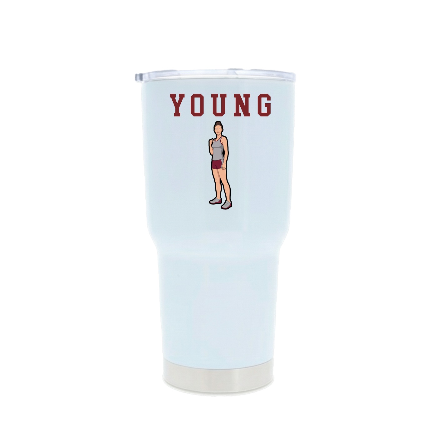 30oz Stainless Steel Tumbler — Shirsey in White
