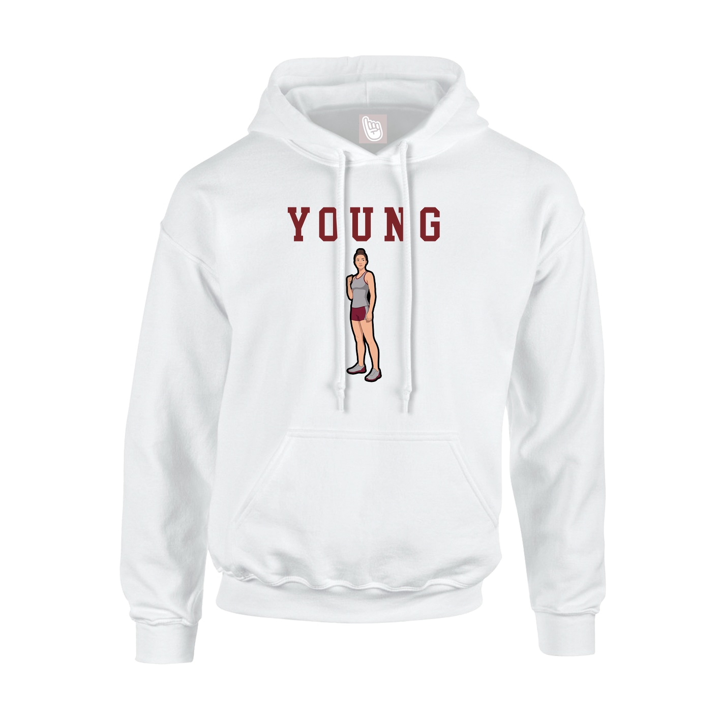 Youth Hoodie — Shirsey in White
