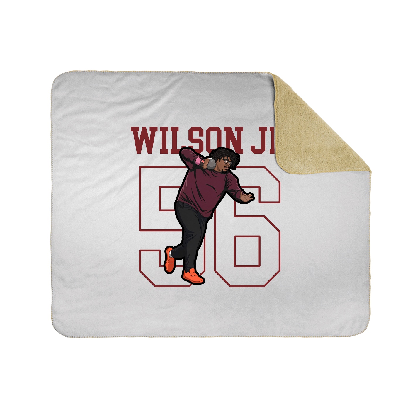50x60 Sherpa Lined Throw Blanket