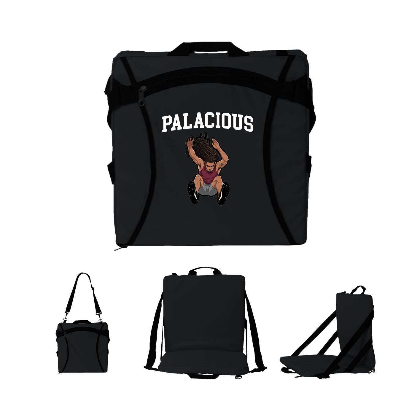 Folding Stadium Seat — Shirsey in Black