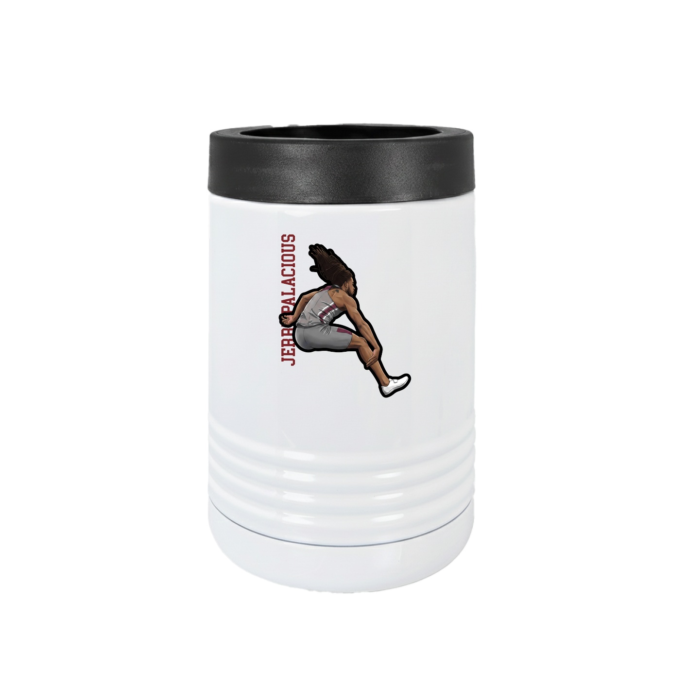 Beverage Holder — Name Vertical in White