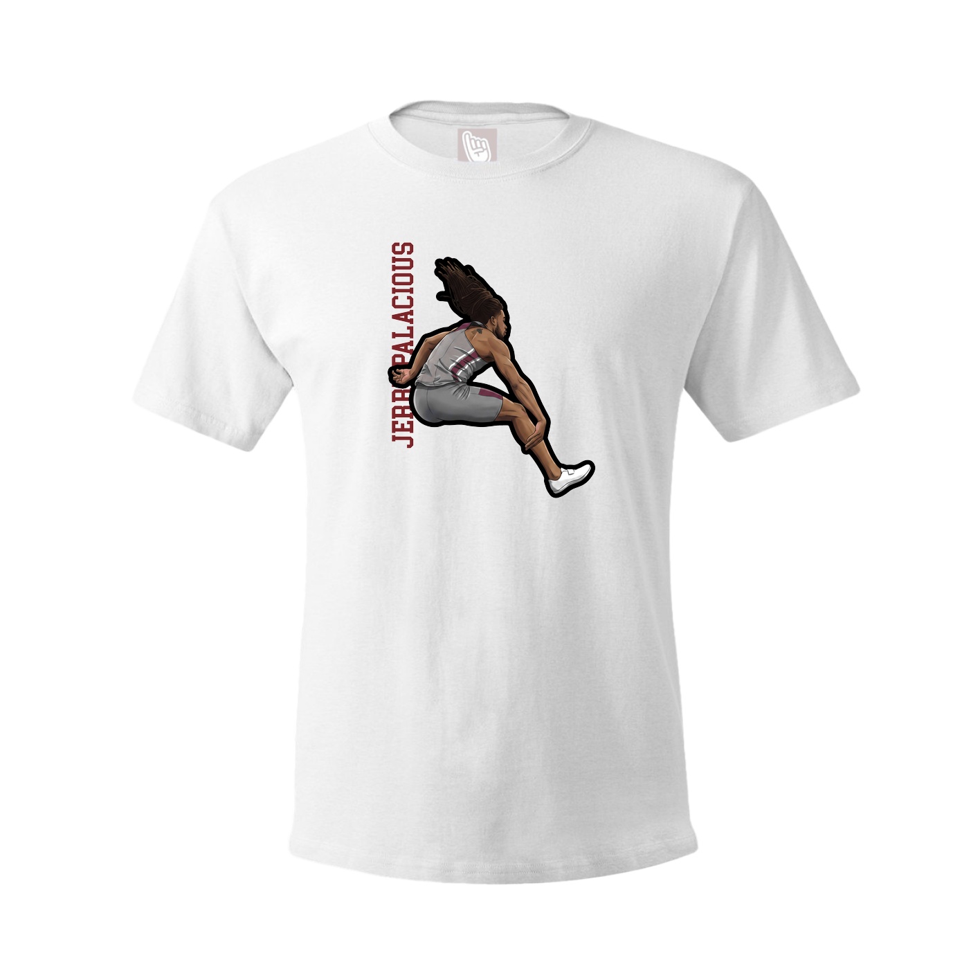 Tee — Name Vertical in White