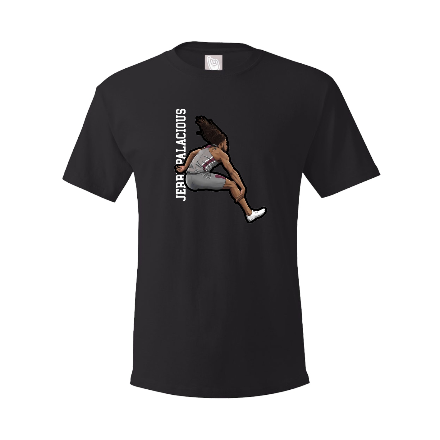 Youth Tee — Name Vertical in Black