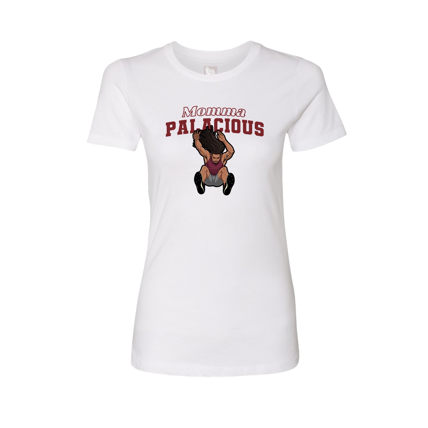 Womens Tee — Mothers Day Block in White