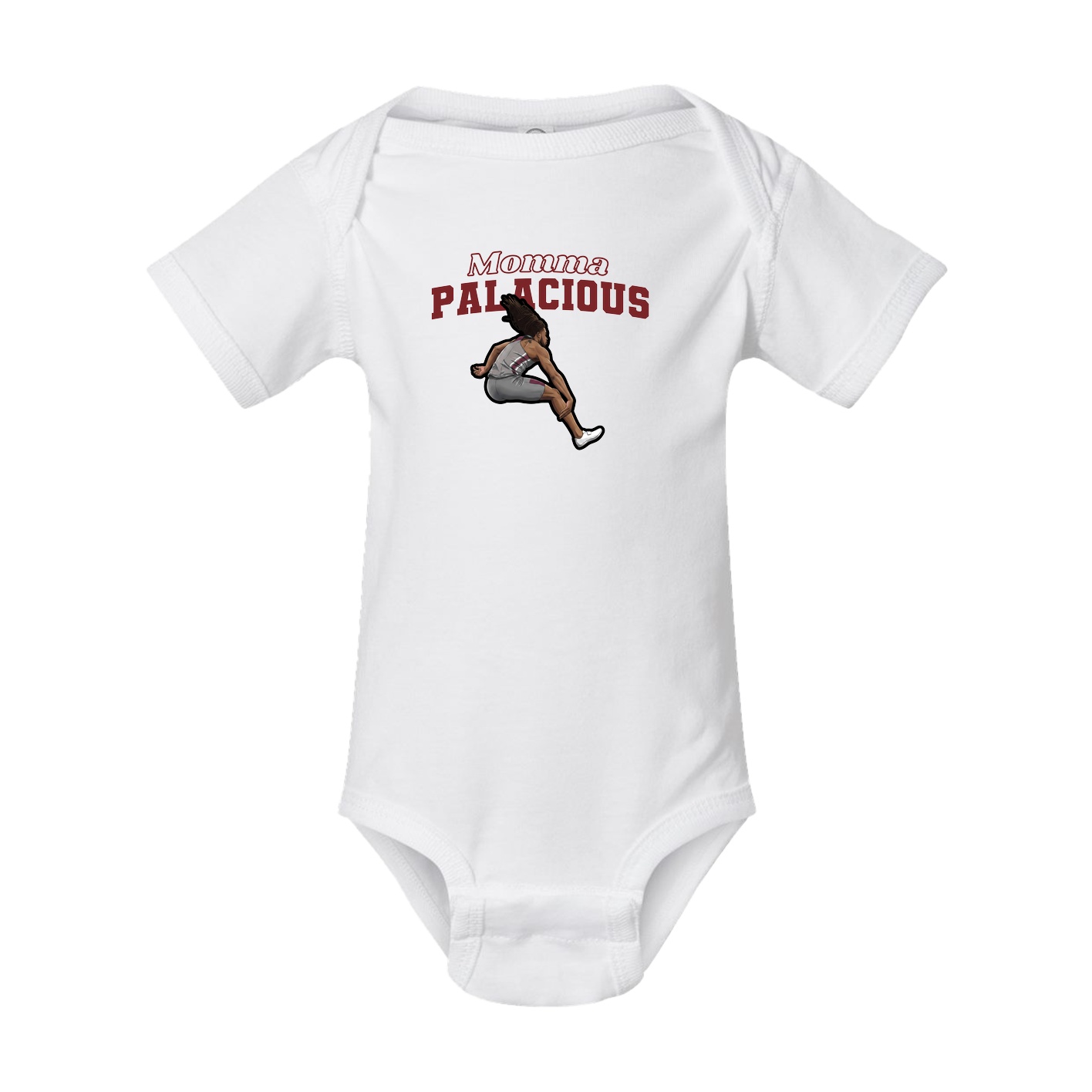 Baby Onesie — Mothers Day Block in White