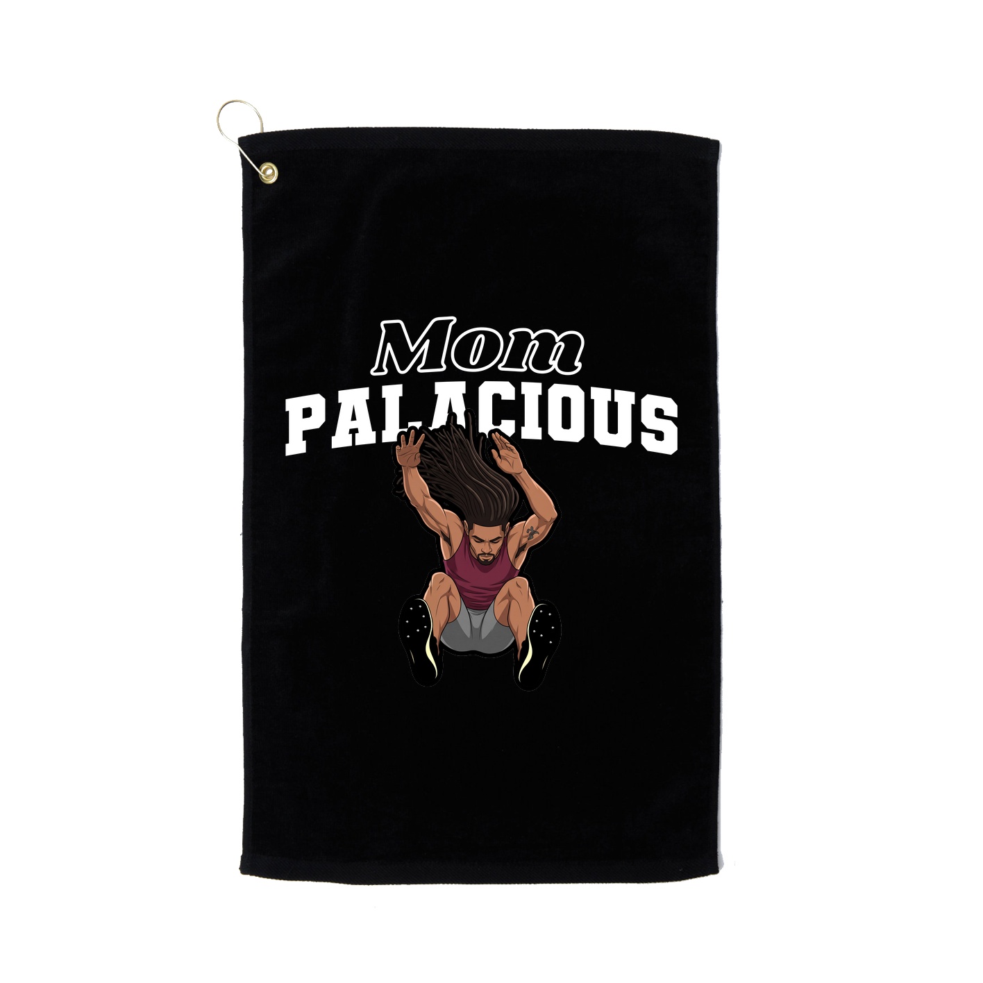 Golf Towel — Mothers Day Block in Black