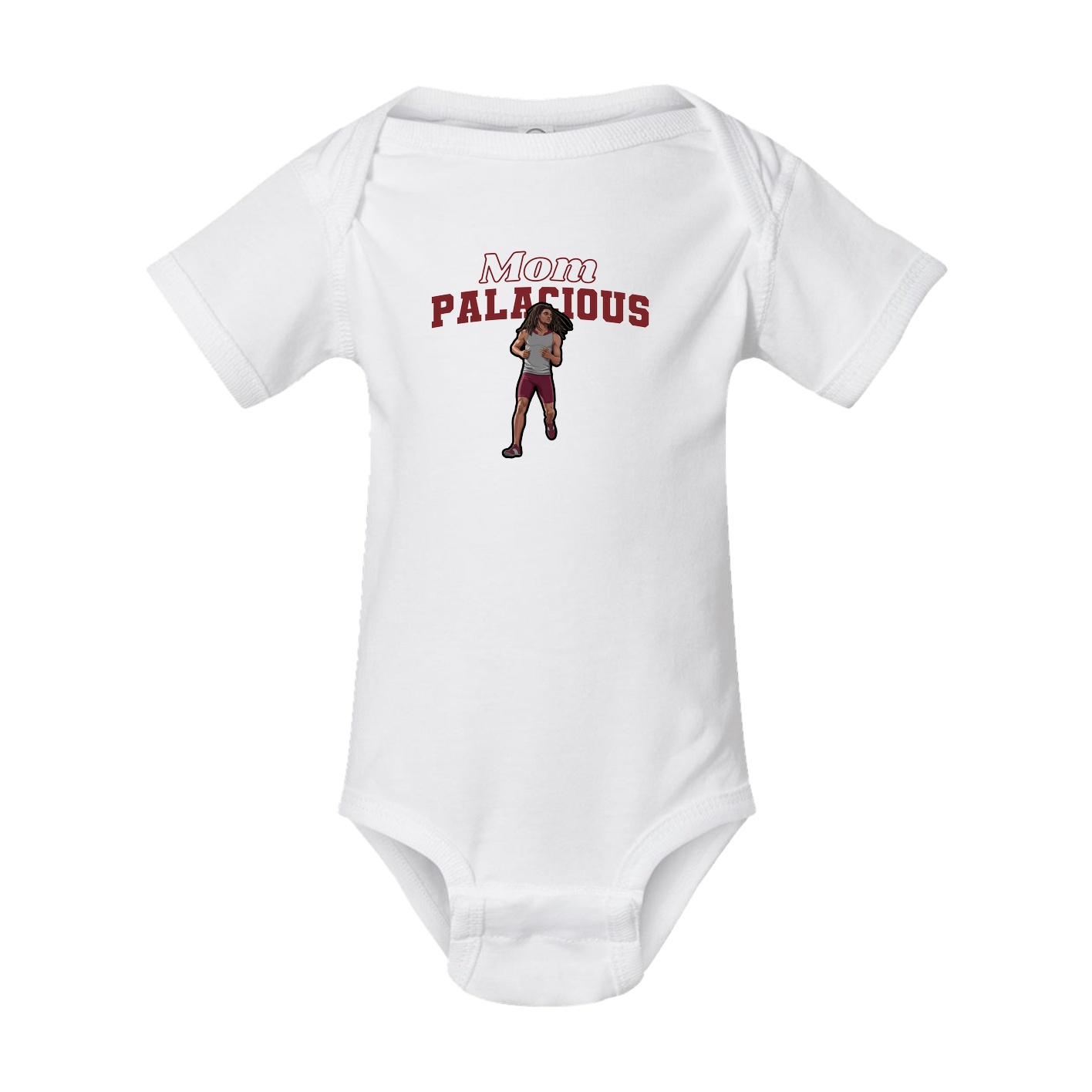 Baby Onesie — Mothers Day Block in White