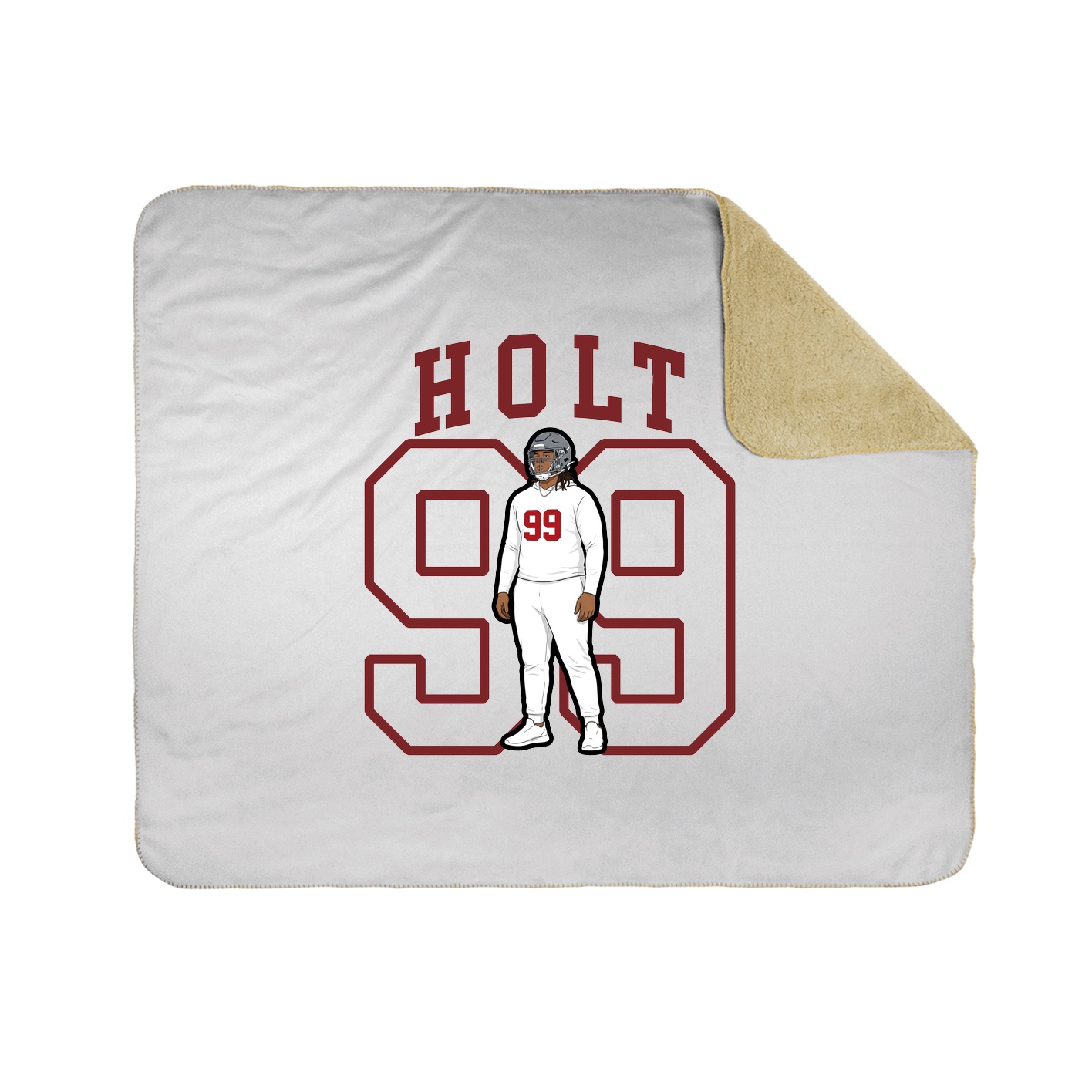 Throw Blanket — Shirsey in White