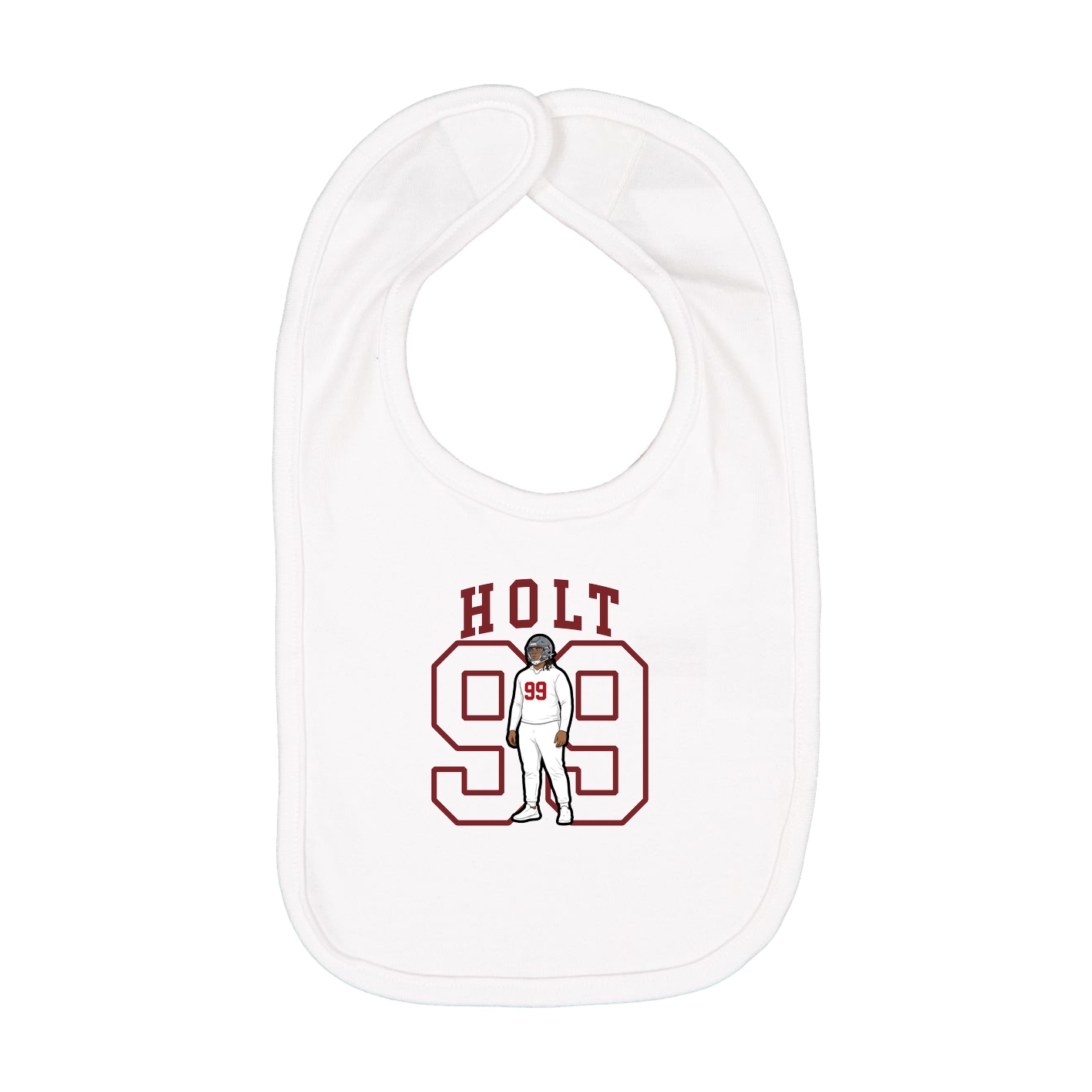 Infant Bib — Shirsey in White