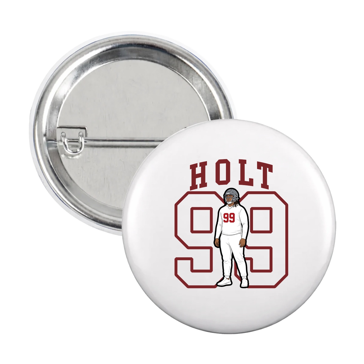 Game Day Button — Shirsey in White