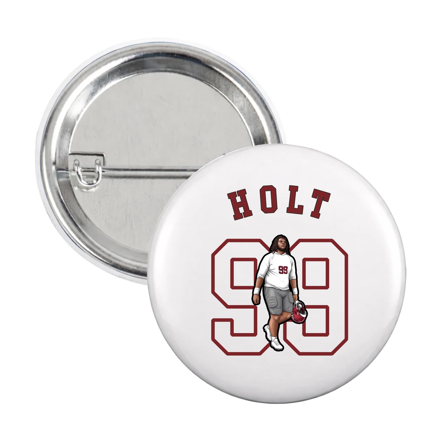 Game Day Button — Shirsey Arch in White