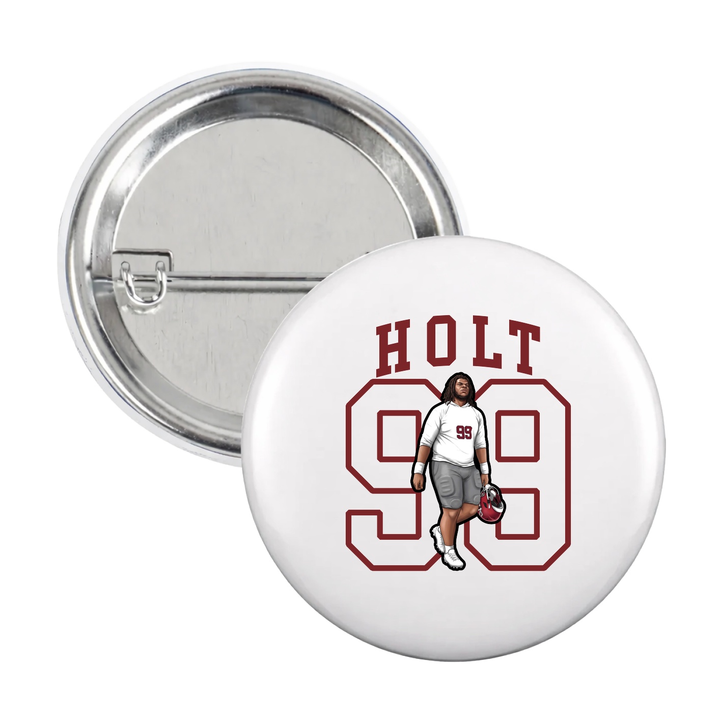 Game Day Button — Shirsey in White