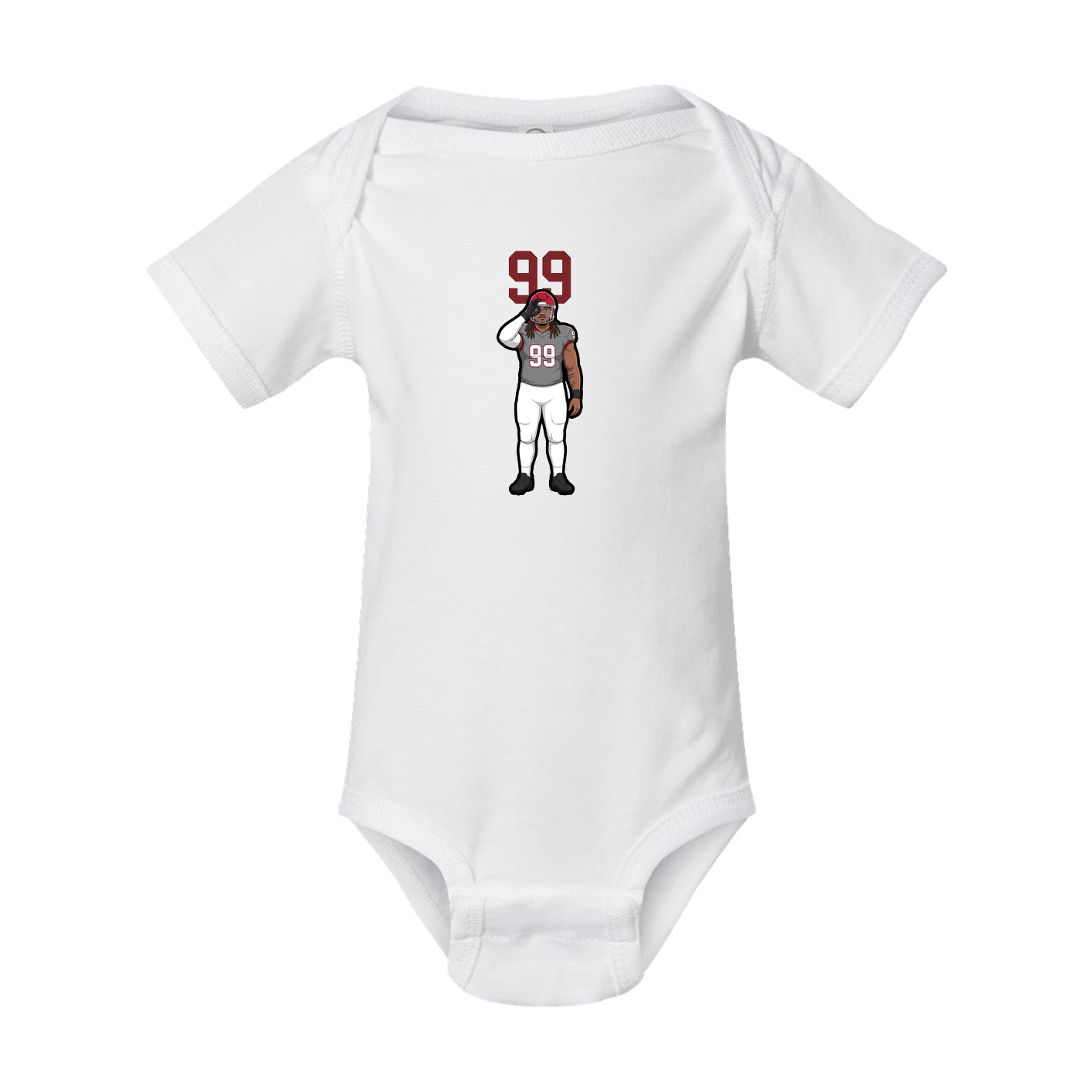 Baby Onesie — Number Top in White