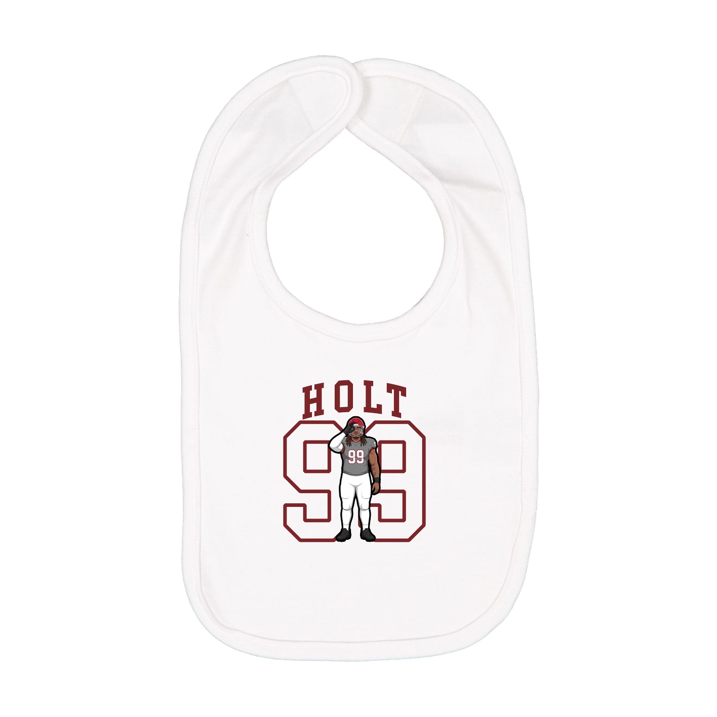 Infant Bib — Shirsey in White
