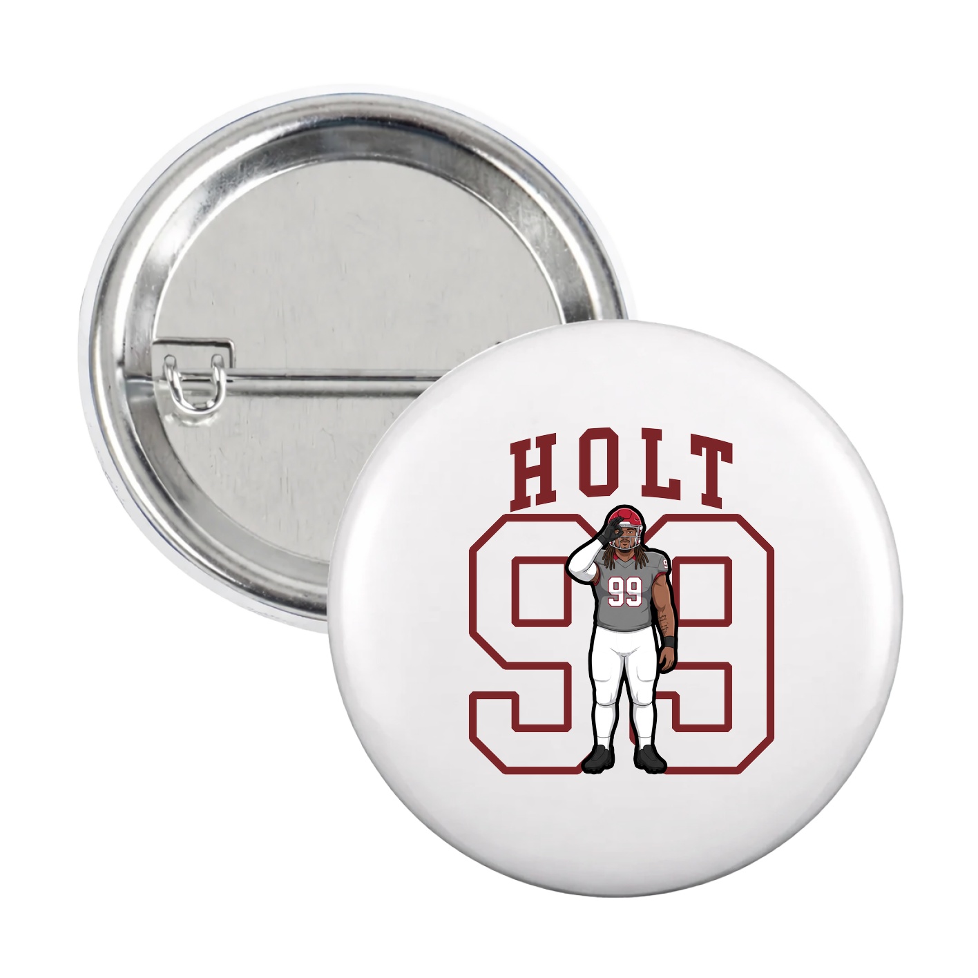 Game Day Button — Shirsey in White