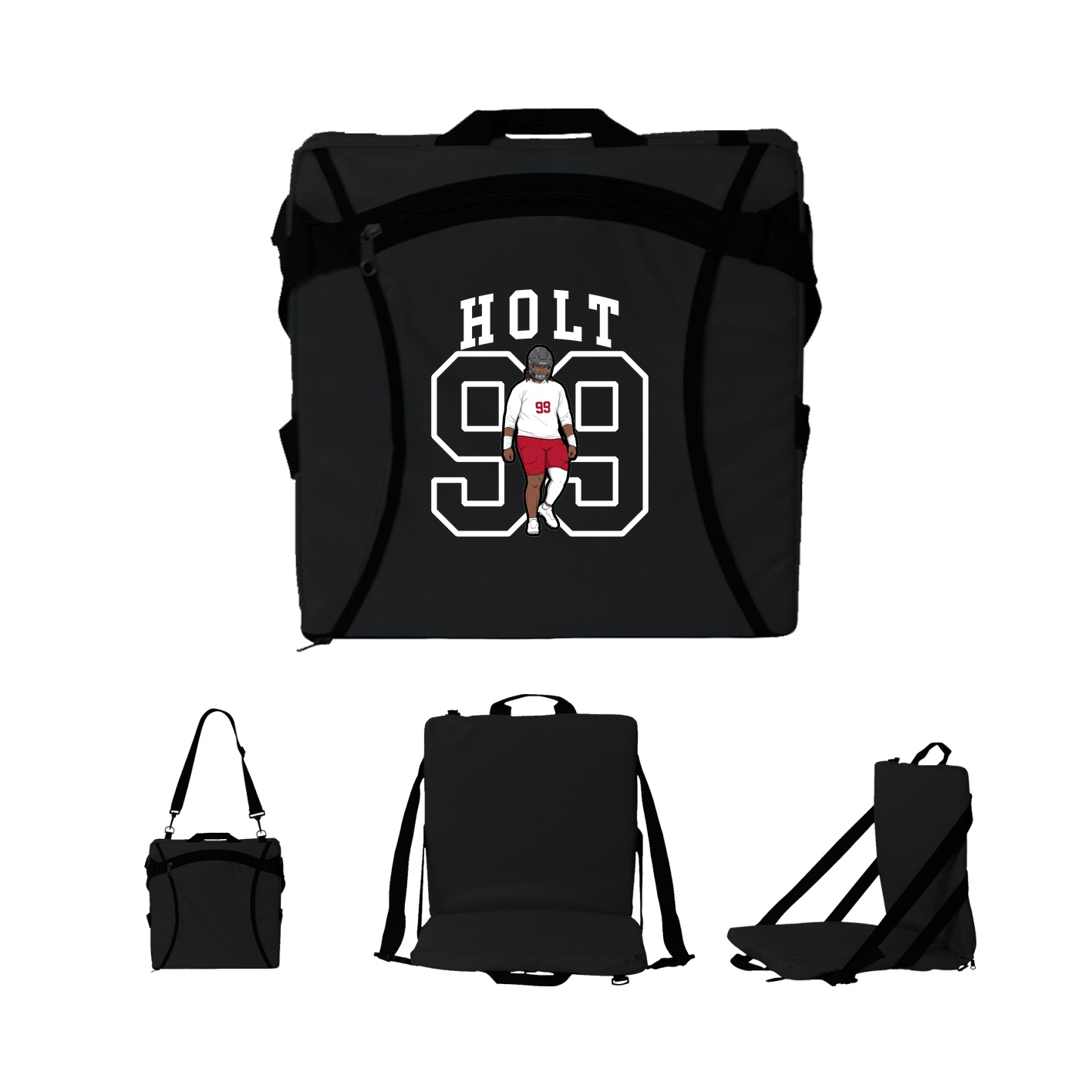 Folding Stadium Seat — Shirsey in Black