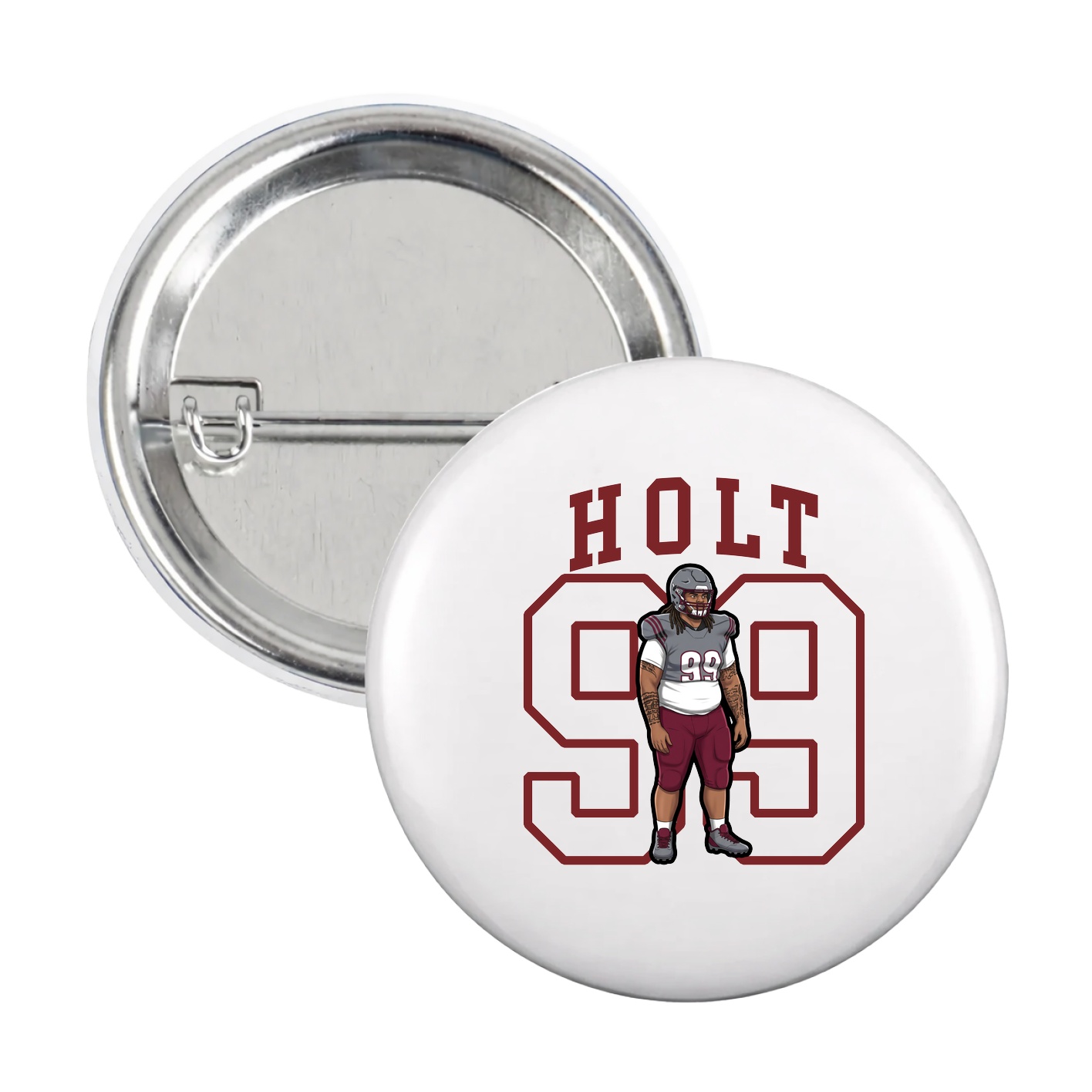 Game Day Button — Shirsey in White