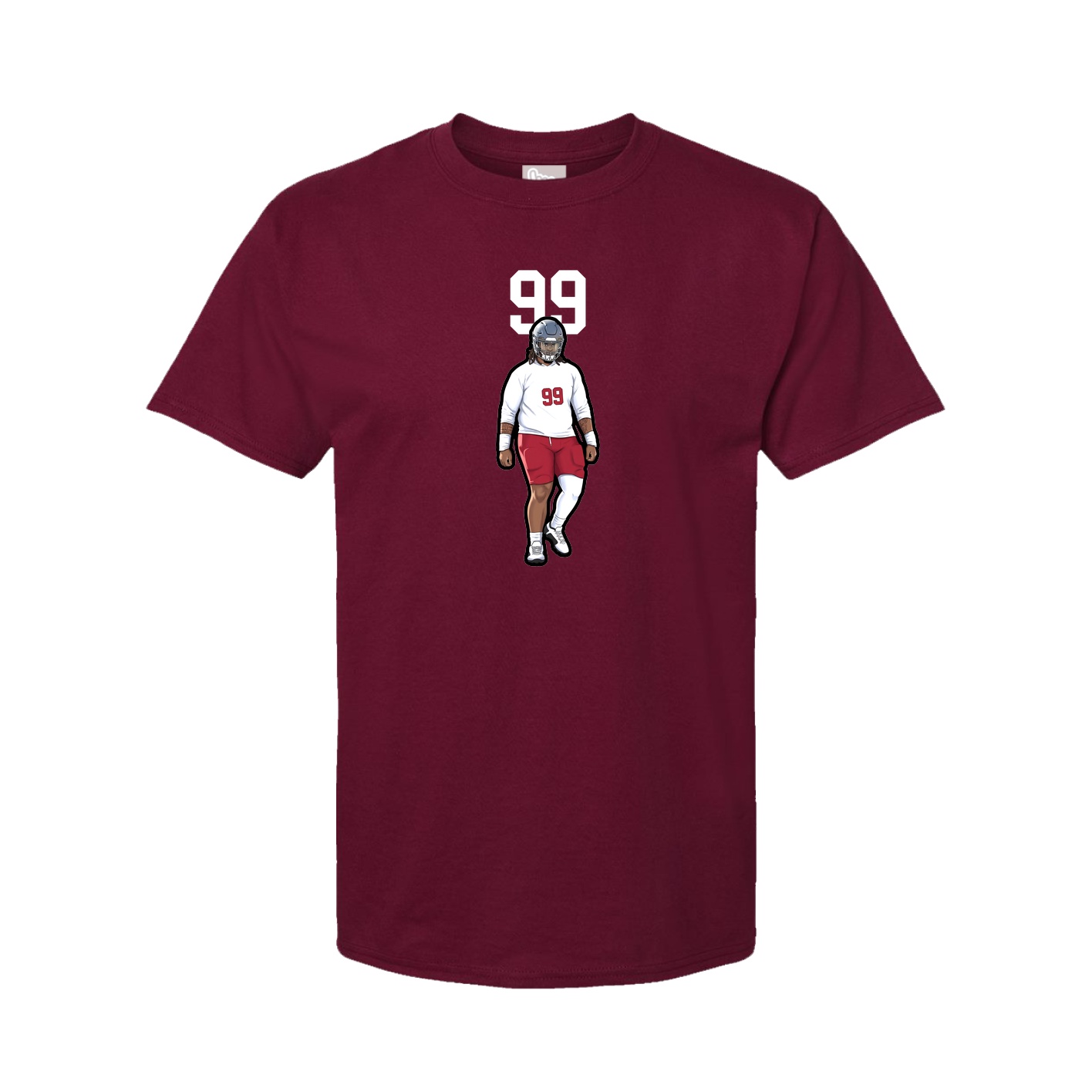 Tee — Number Top in Cardinal