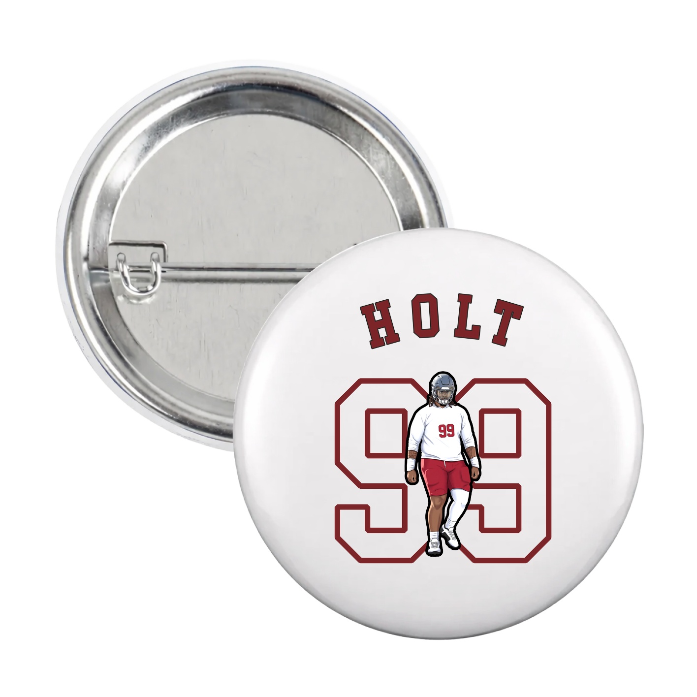 Game Day Button — Shirsey Arch in White