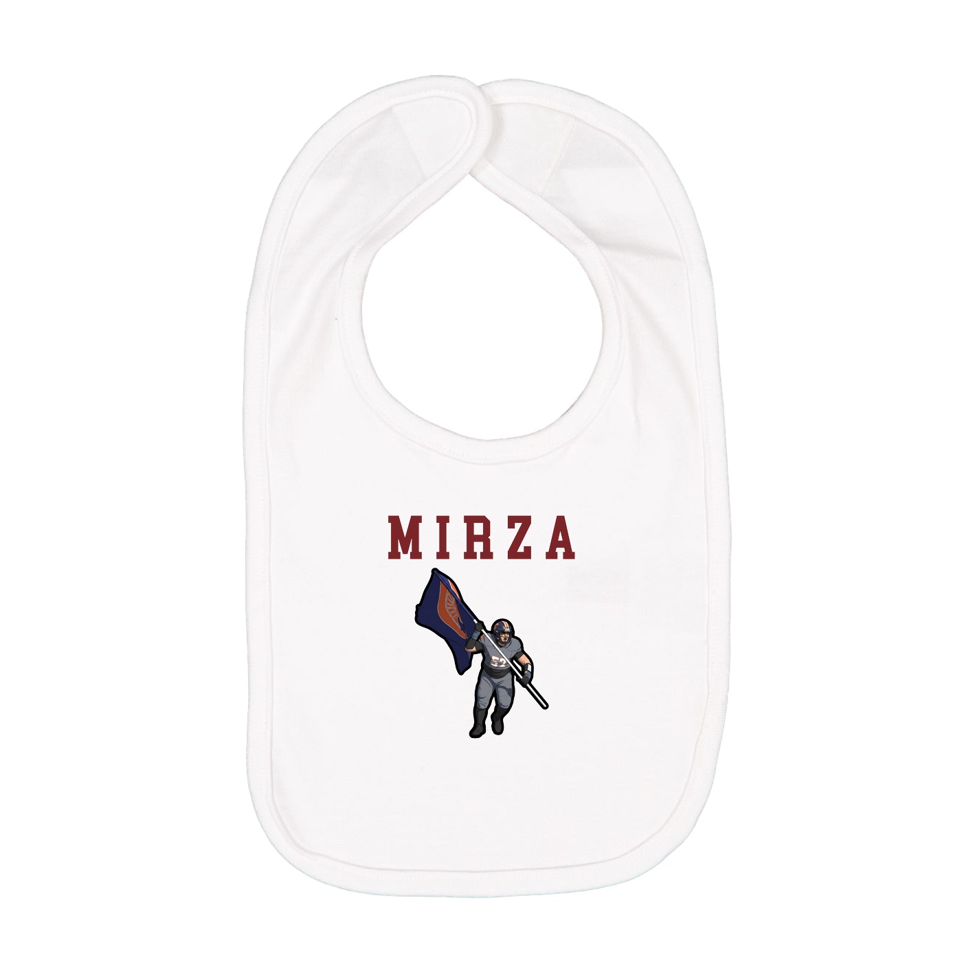 Infant Bib — Shirsey in White
