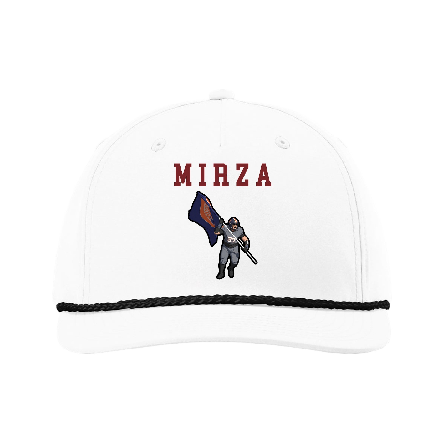 Five-Panel Classic Rope Cap — Shirsey in White