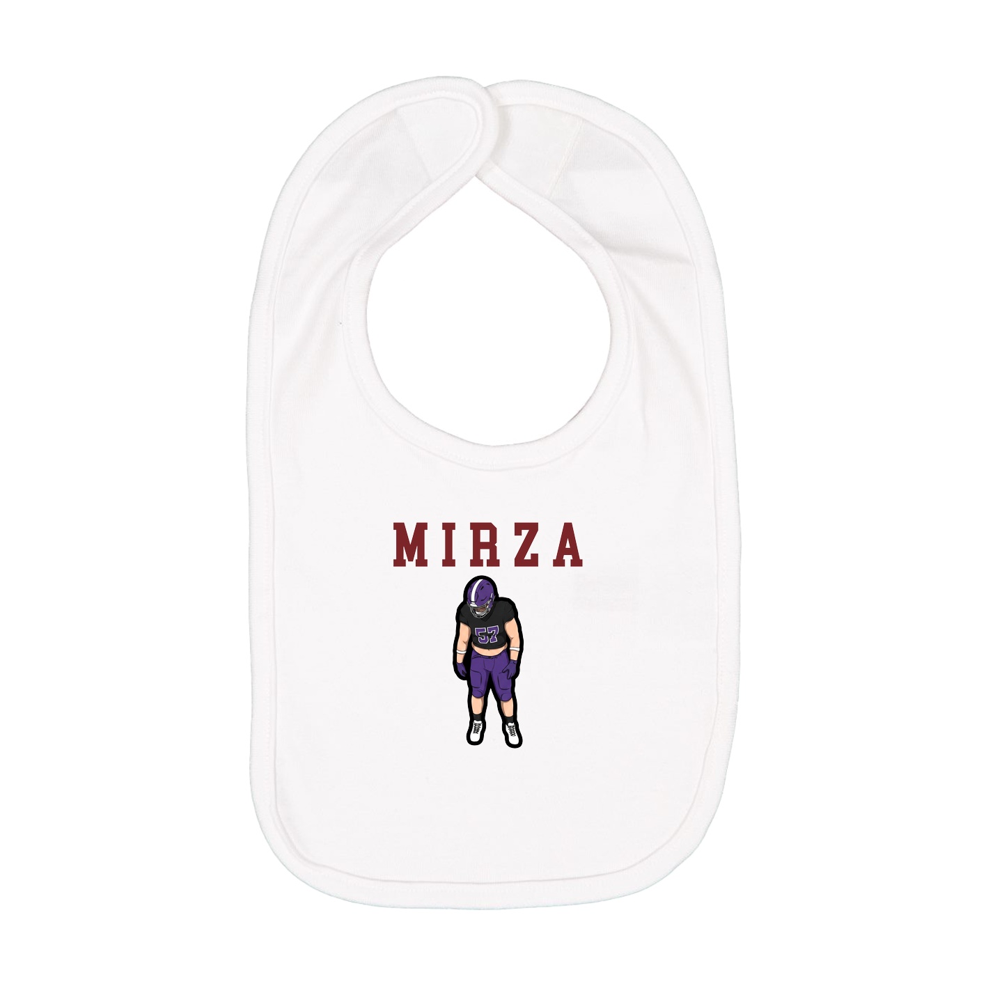 Infant Bib — Shirsey in White