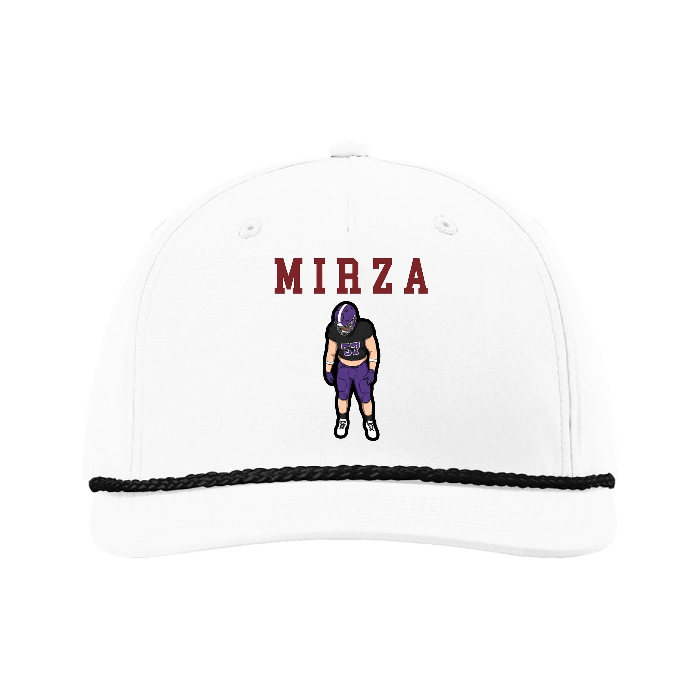Five-Panel Classic Rope Cap — Shirsey in White
