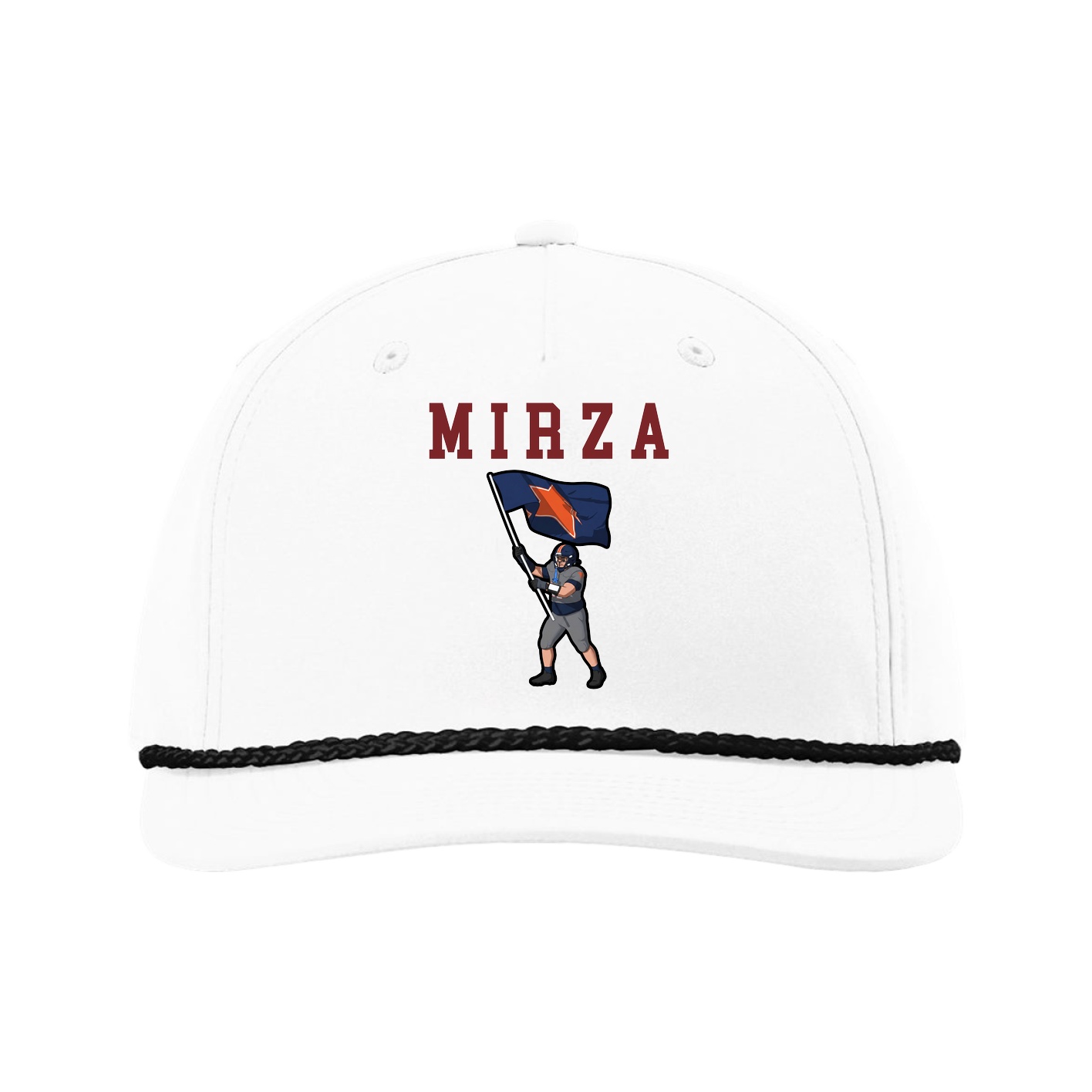 Five-Panel Classic Rope Cap — Shirsey in White