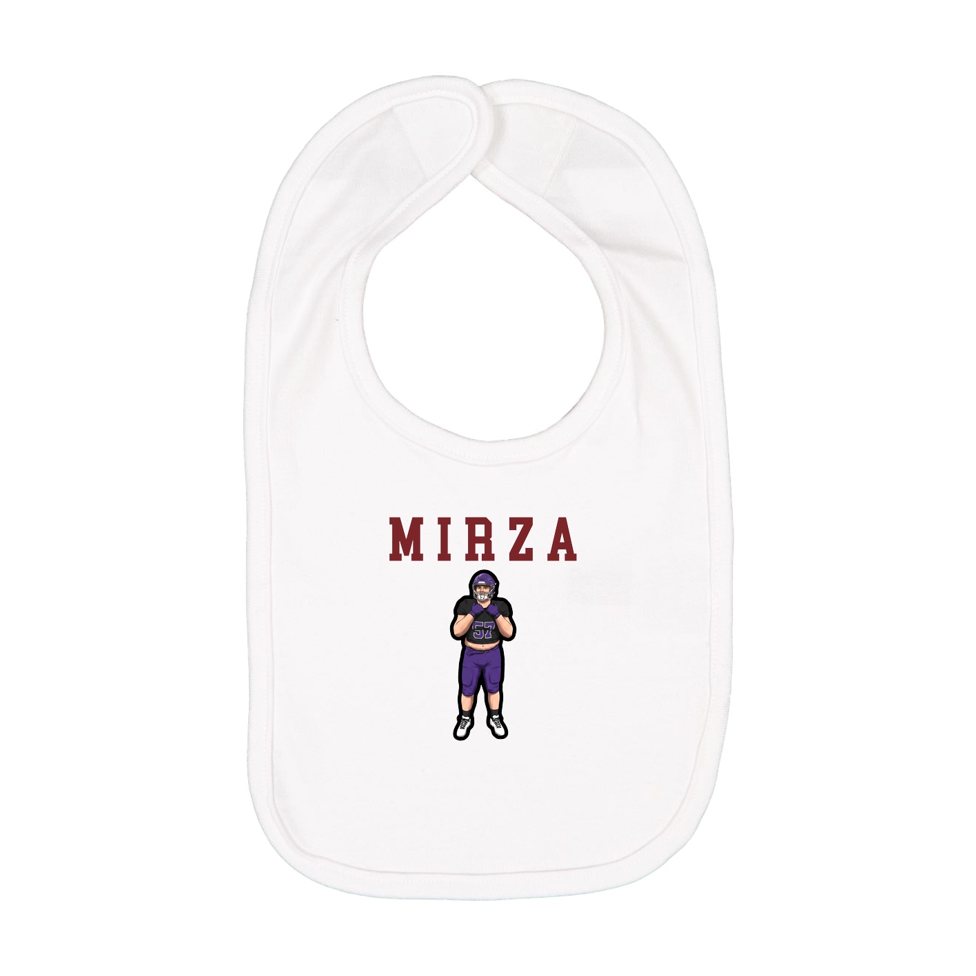 Infant Bib — Shirsey in White